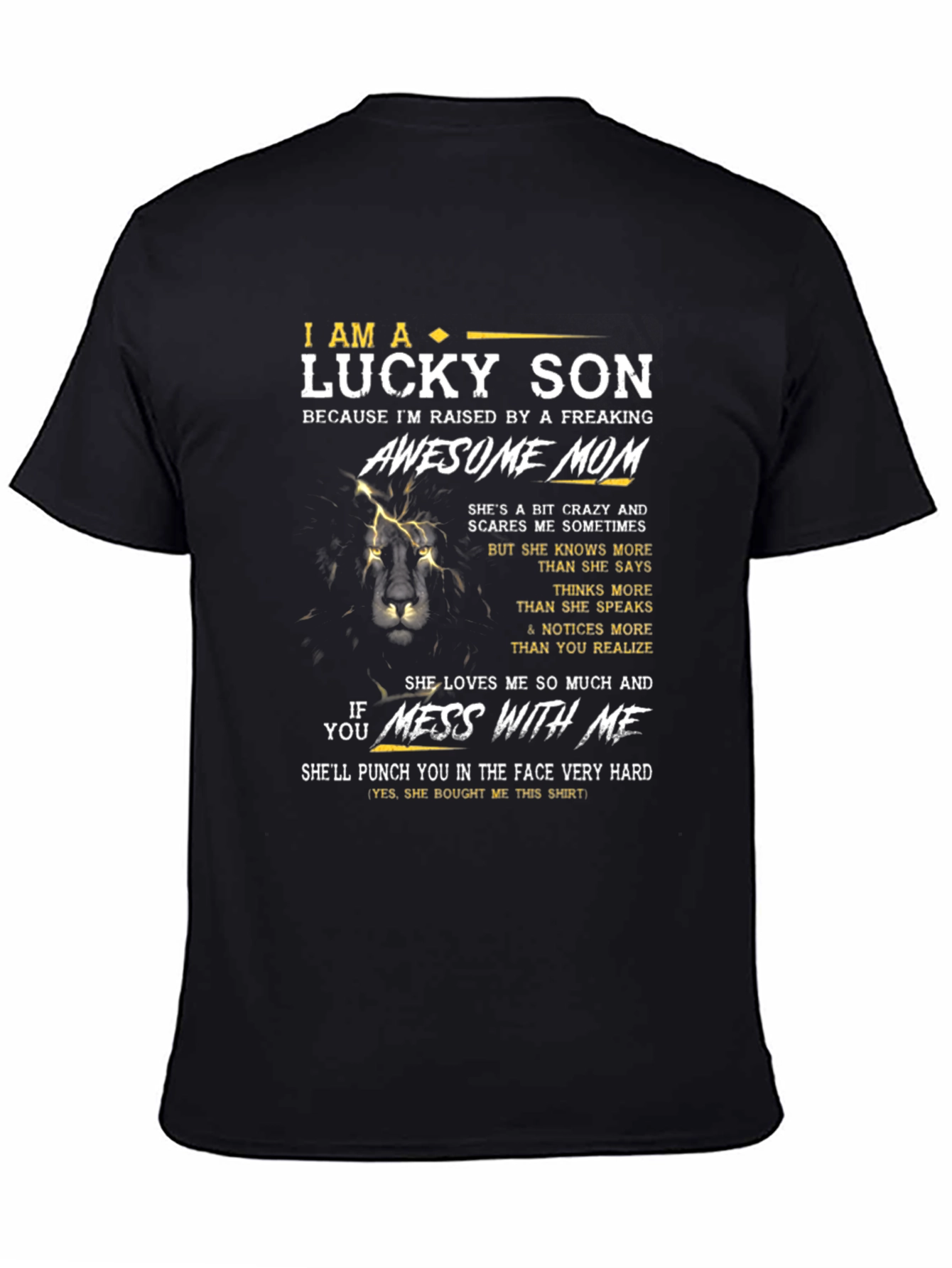 Lucky Son Awesome Mom Graphic T-Shirt