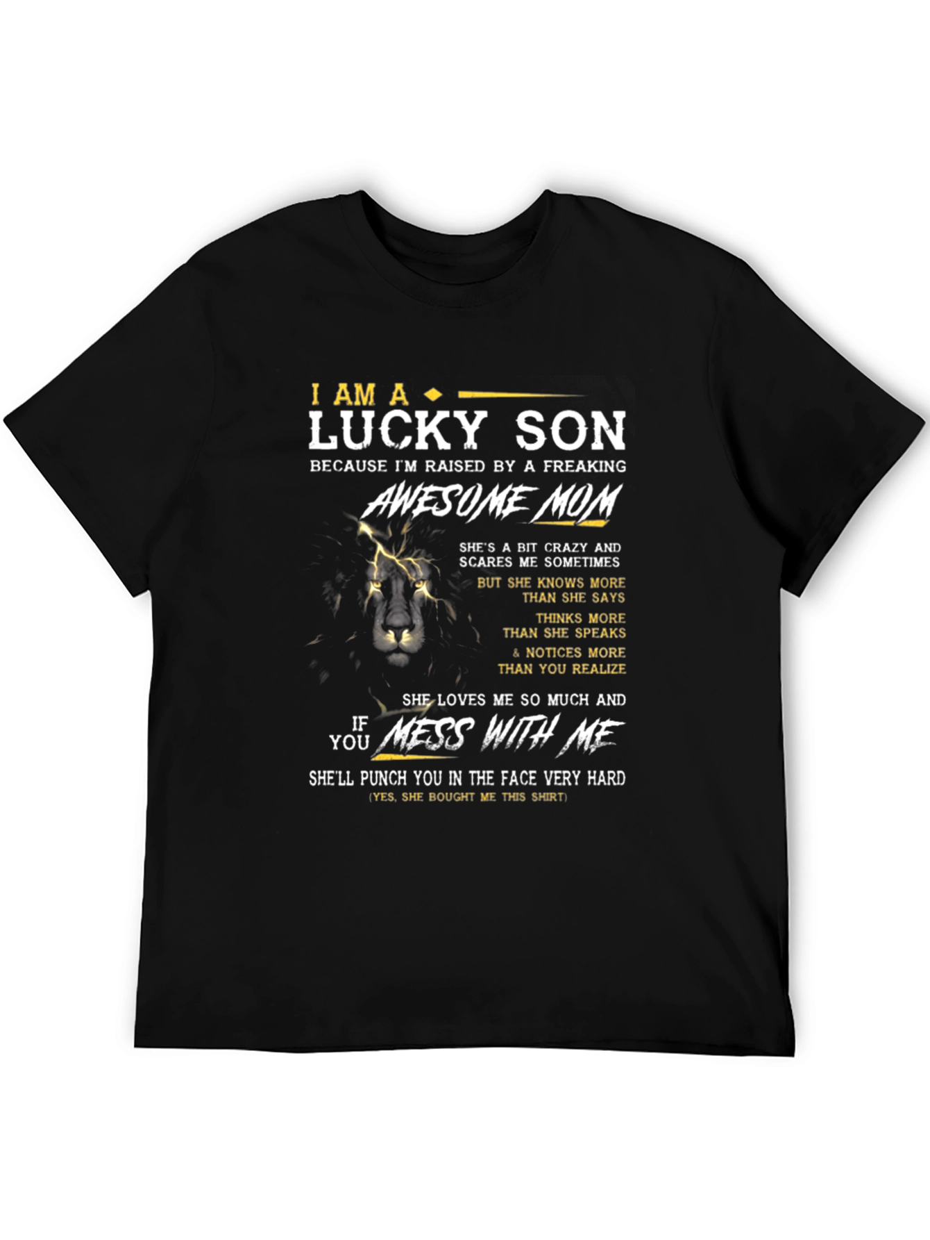 Lucky Son Awesome Mom Graphic T-Shirt