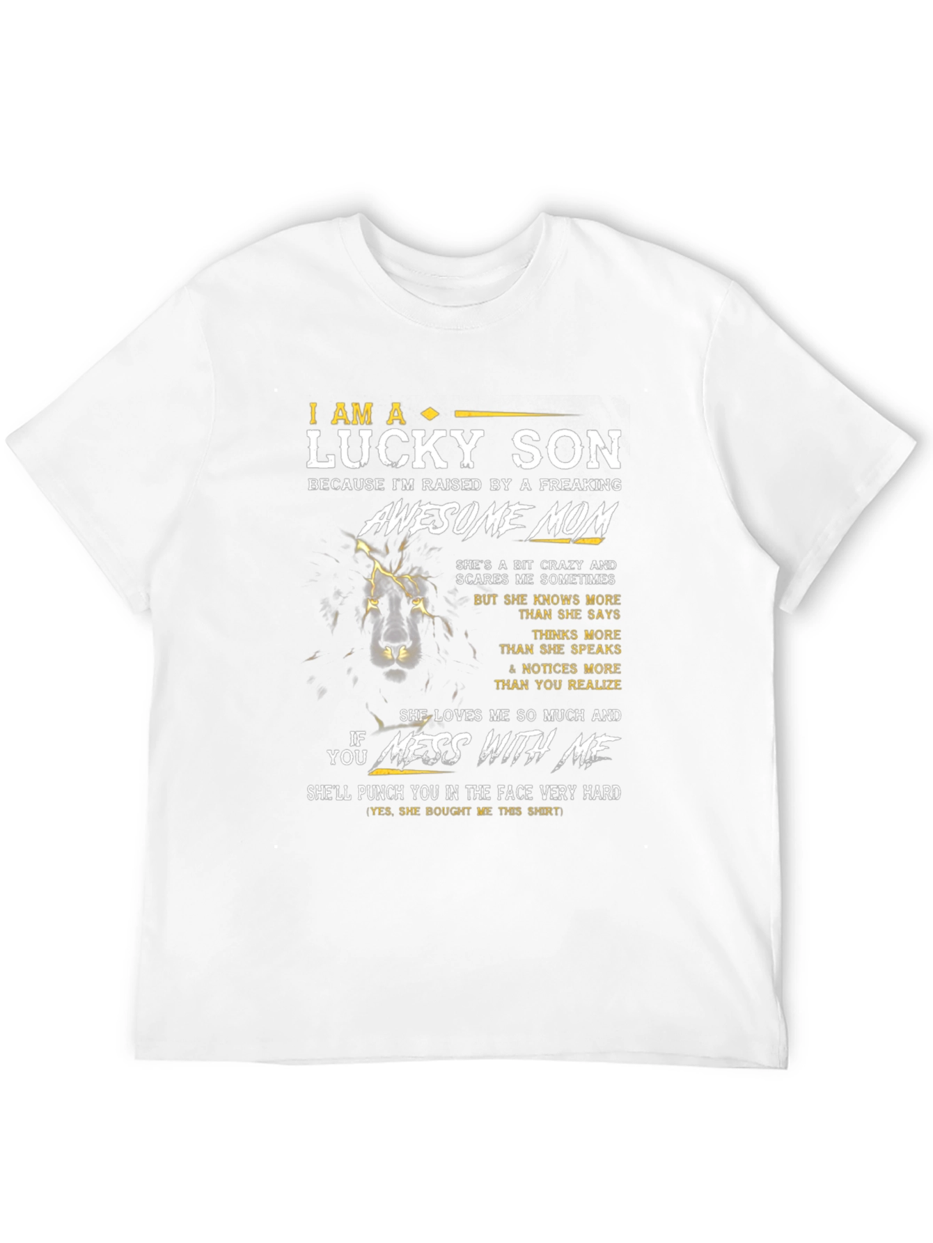 Lucky Son Awesome Mom Graphic T-Shirt