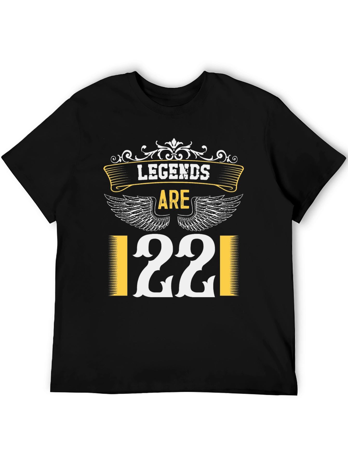 Legends Are 22 T-Shirt - Black Cotton Blend