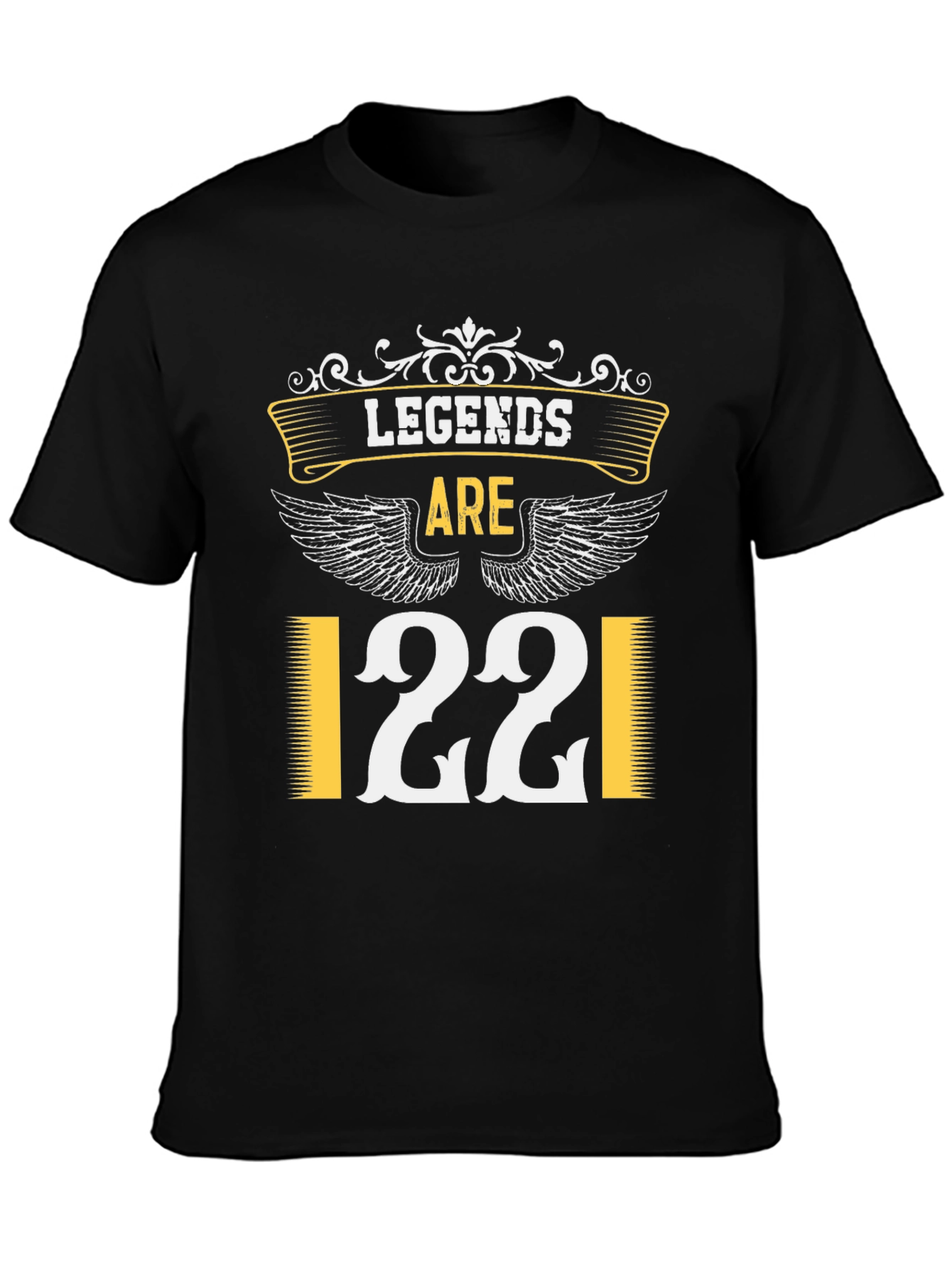 Legends Are 22 T-Shirt - Black Cotton Blend