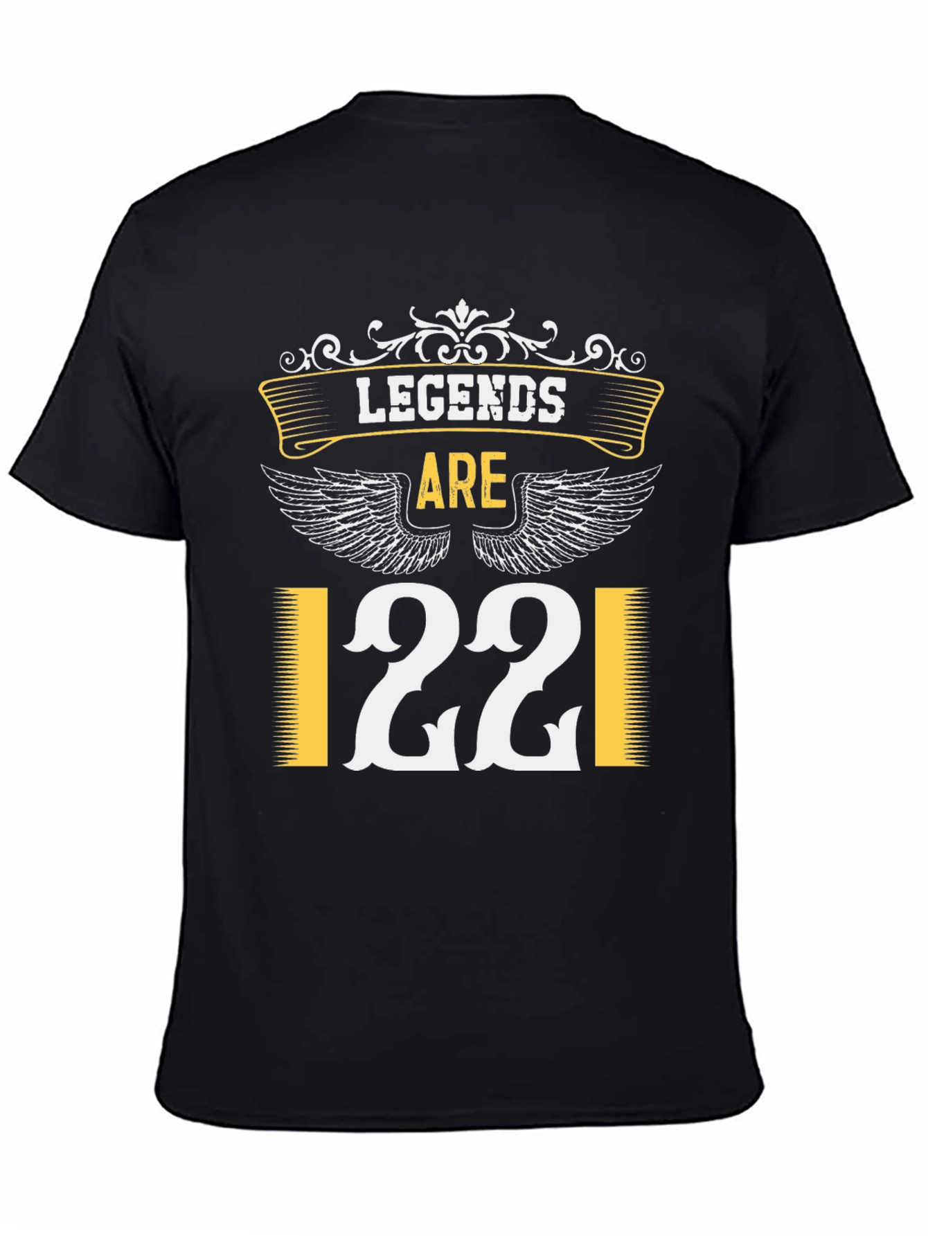 Legends Are 22 T-Shirt - Black Cotton Blend