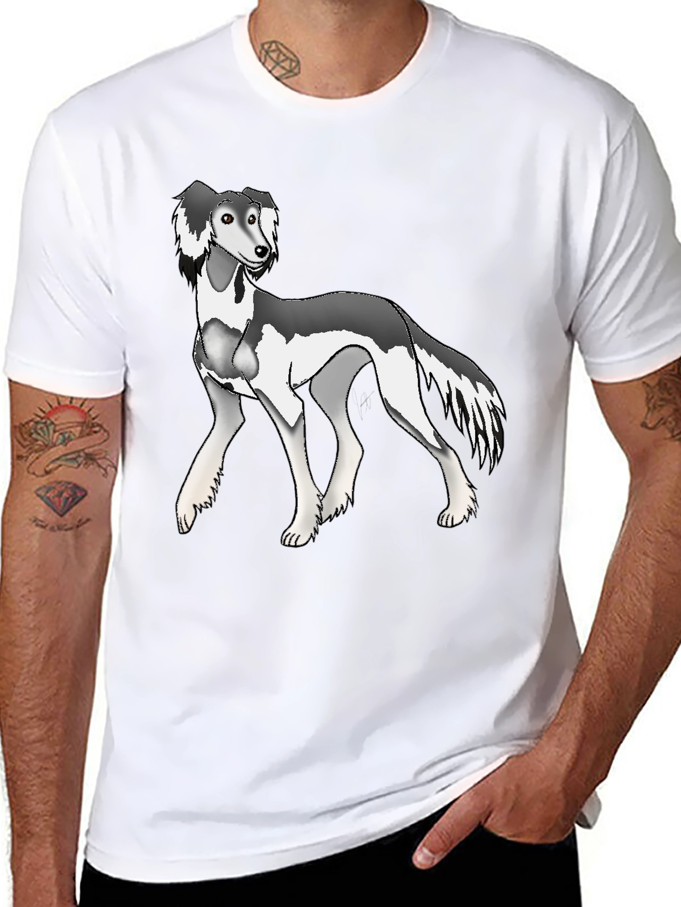 Dog Breed Tee - Unique Artistic Print