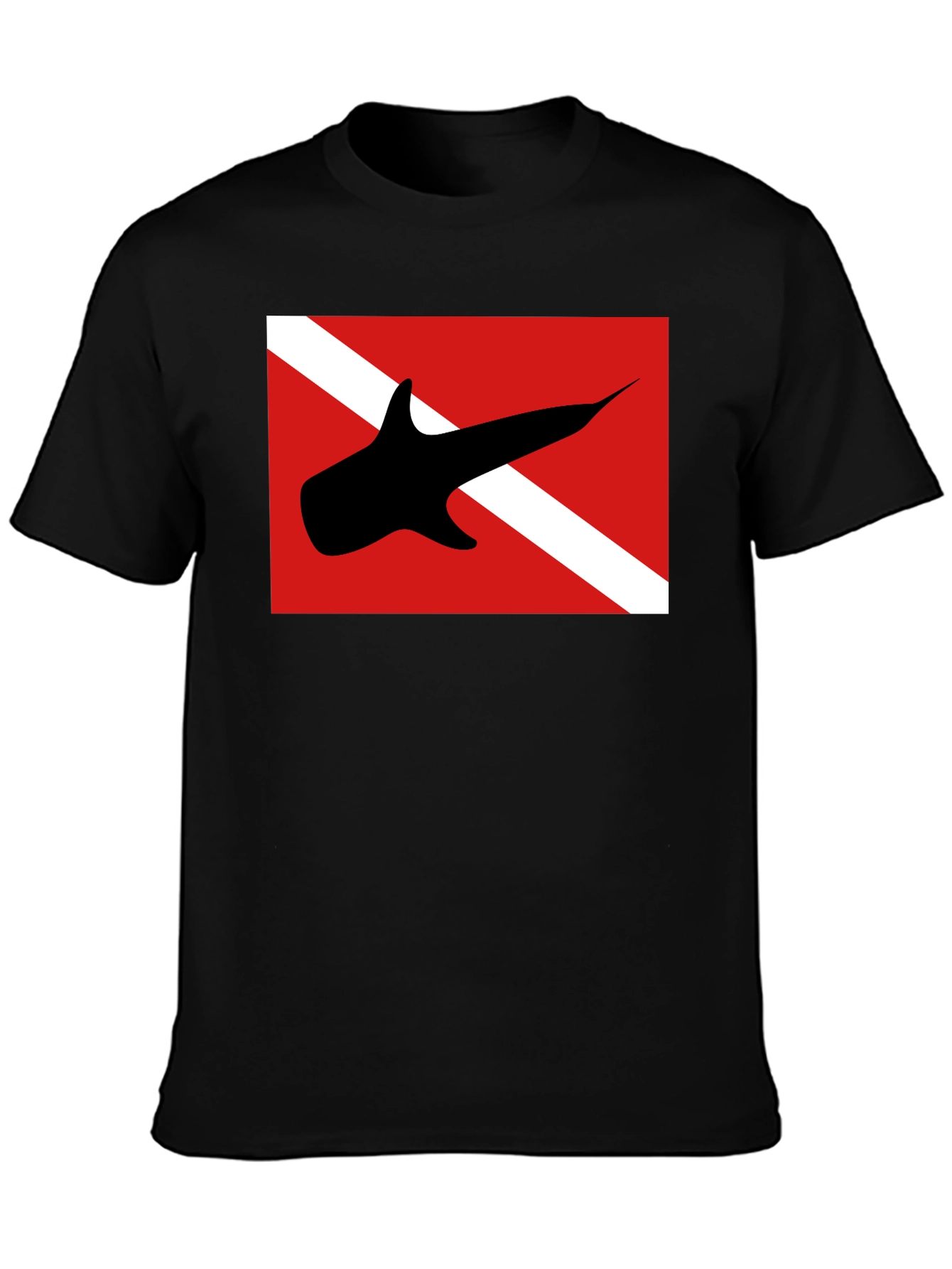 Diver Down T-Shirt - Shark Design