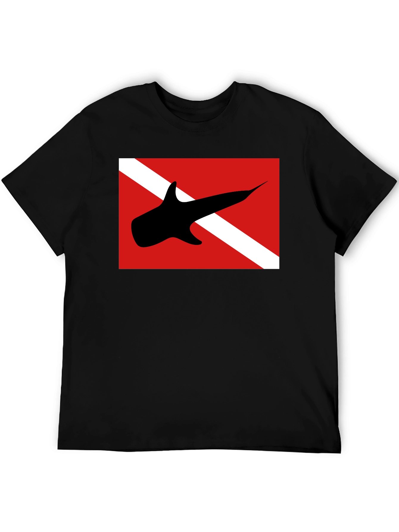 Diver Down T-Shirt - Shark Design