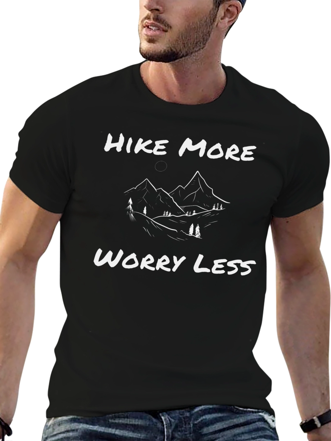Hike More Worry Less Graphic T-Shirt