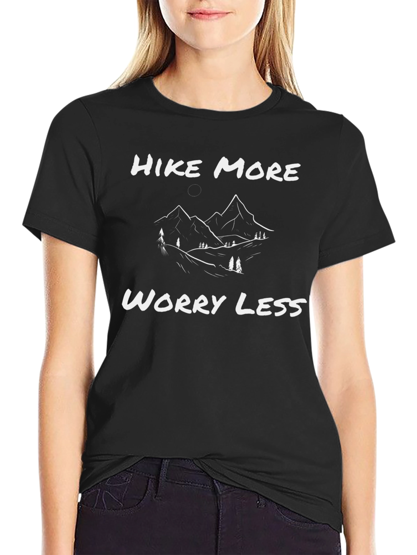 Hike More Worry Less Graphic T-Shirt