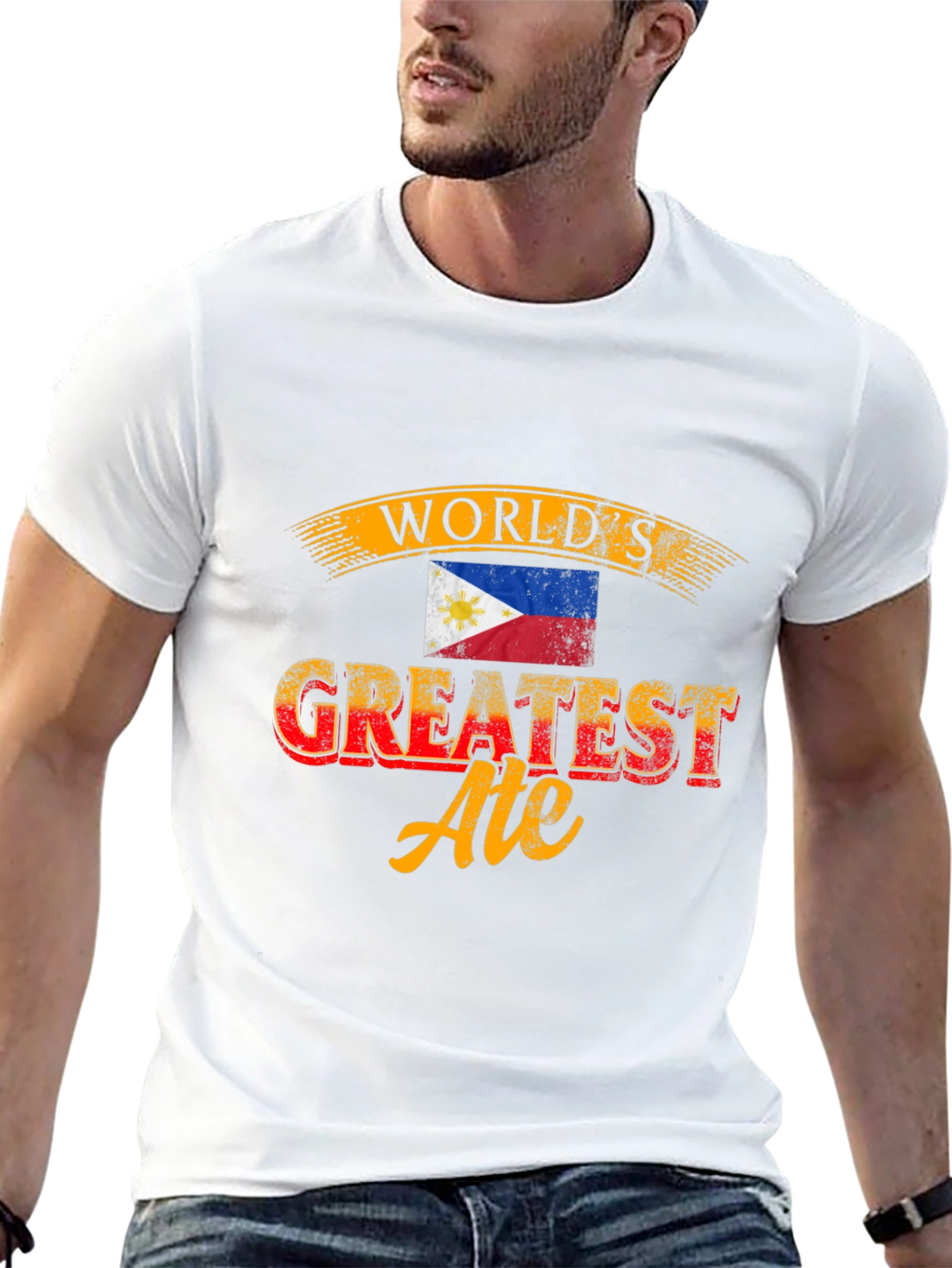 Worlds Greatest Ate T-Shirt - Philippines Flag