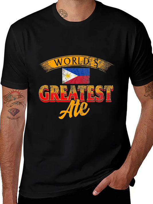 Worlds Greatest Ate T-Shirt - Philippines Flag