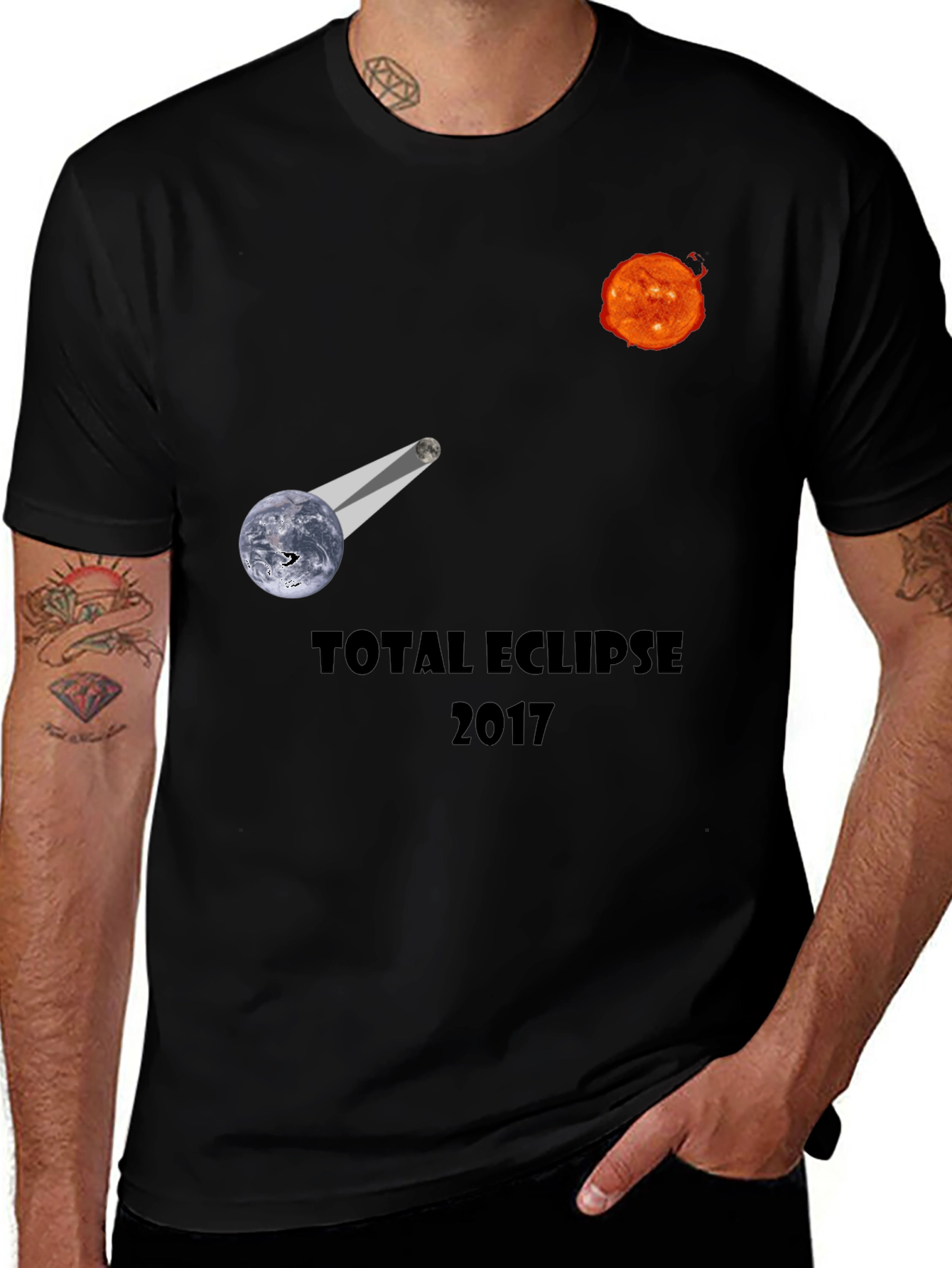 Total Eclipse 2017 T-Shirt - Celestial Design