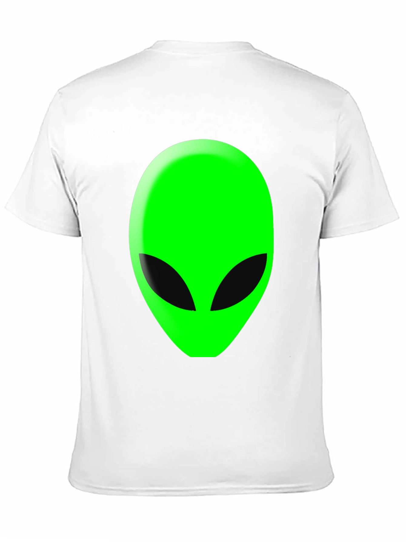 Alien Head Graphic T-Shirt - Black