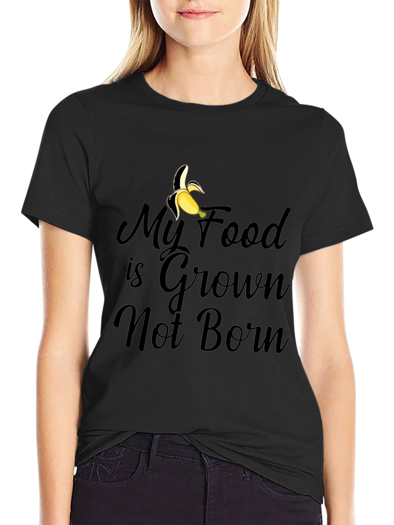 Grown Not Born Vegan Banana T-Shirt