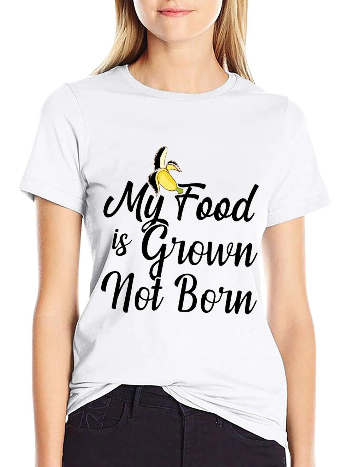 Grown Not Born Vegan Banana T-Shirt