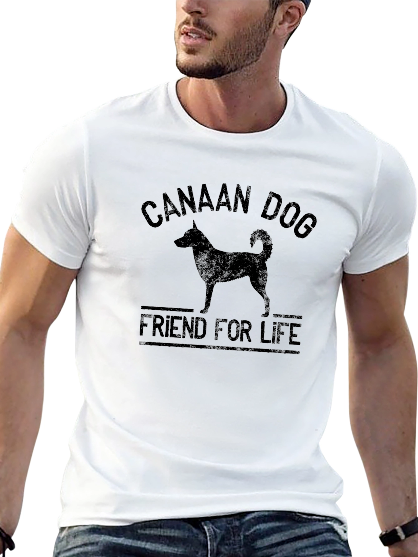 Canaan Dog Friend for Life Black T-Shirt