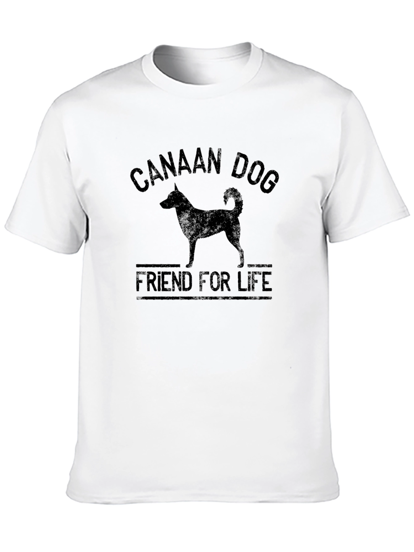 Canaan Dog Friend for Life Black T-Shirt
