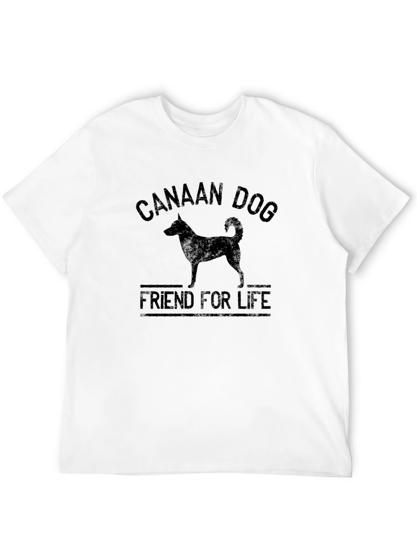 Canaan Dog Friend for Life Black T-Shirt