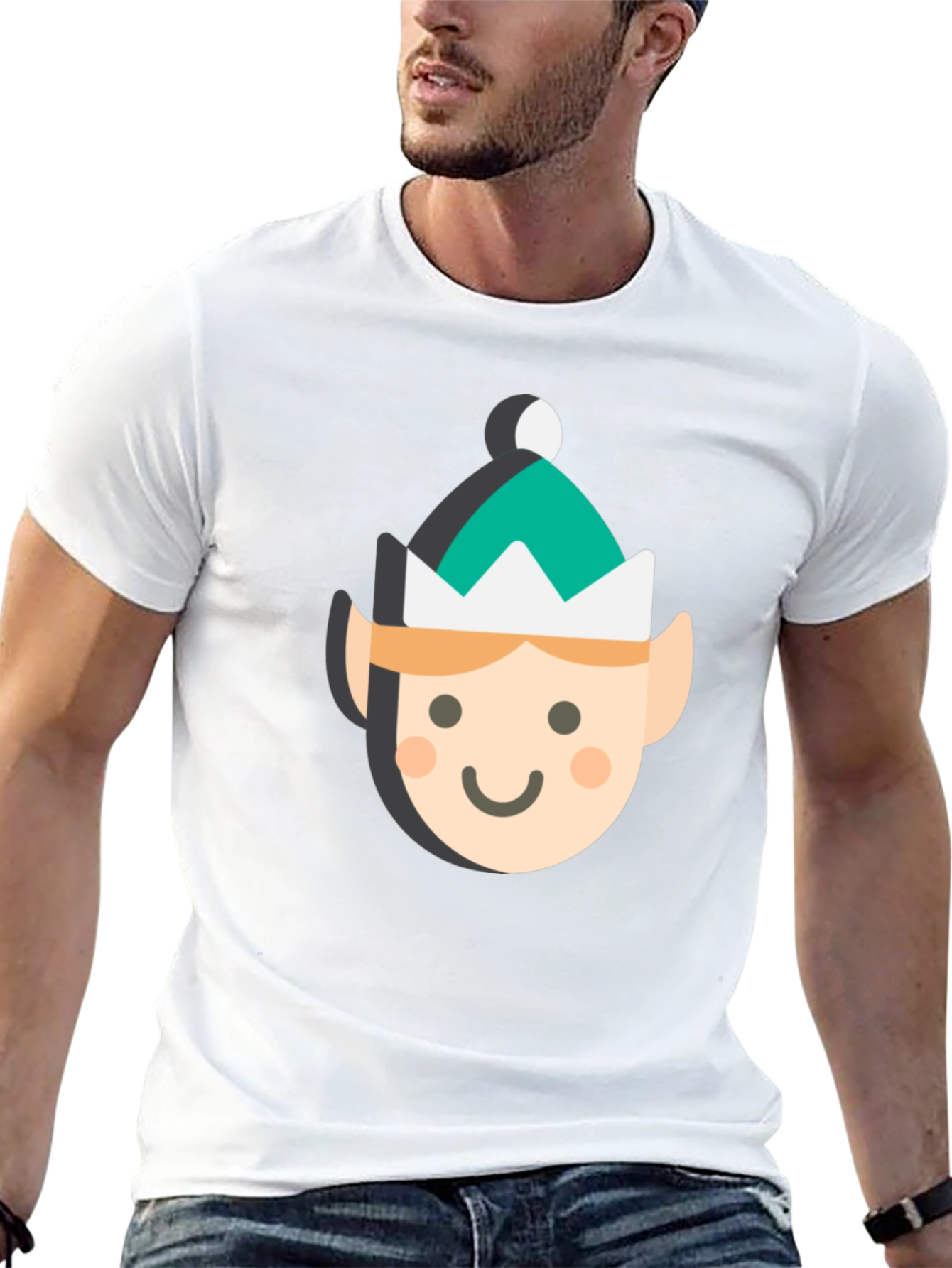 Elf Face Graphic Tee - Holiday Cheer!