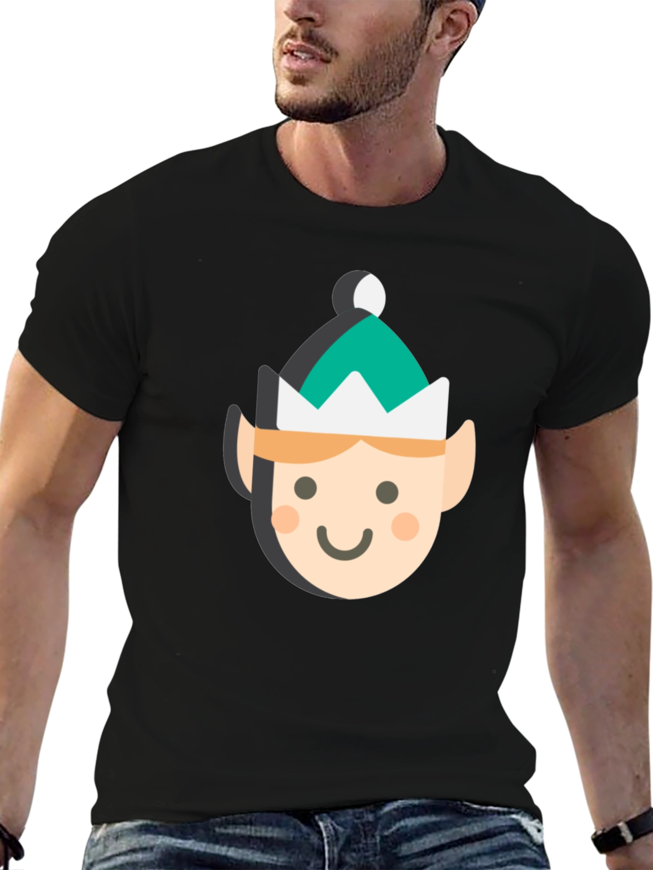 Elf Face Graphic Tee - Holiday Cheer!