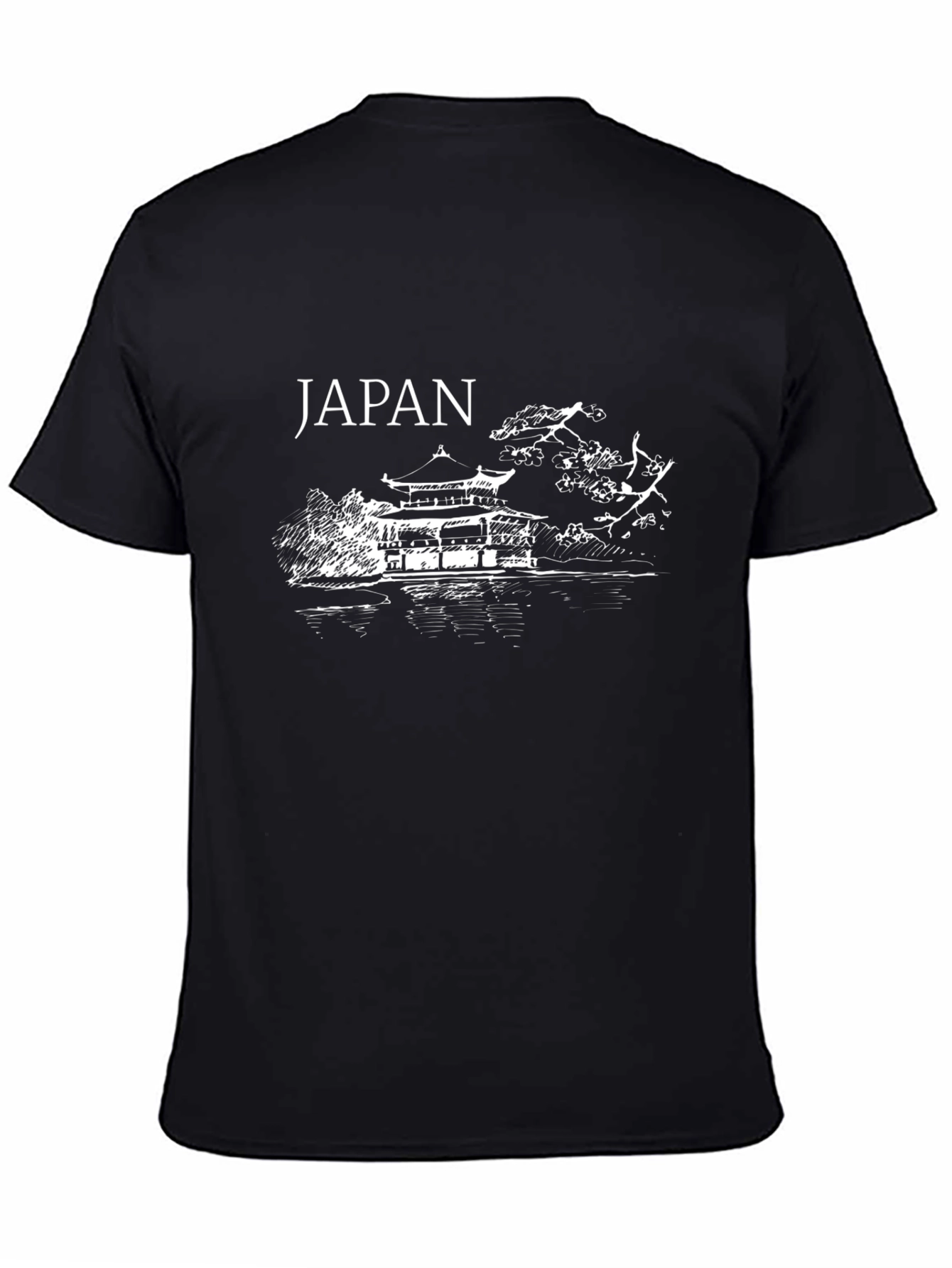 Japan Graphic Tee - Black Cotton Comfort