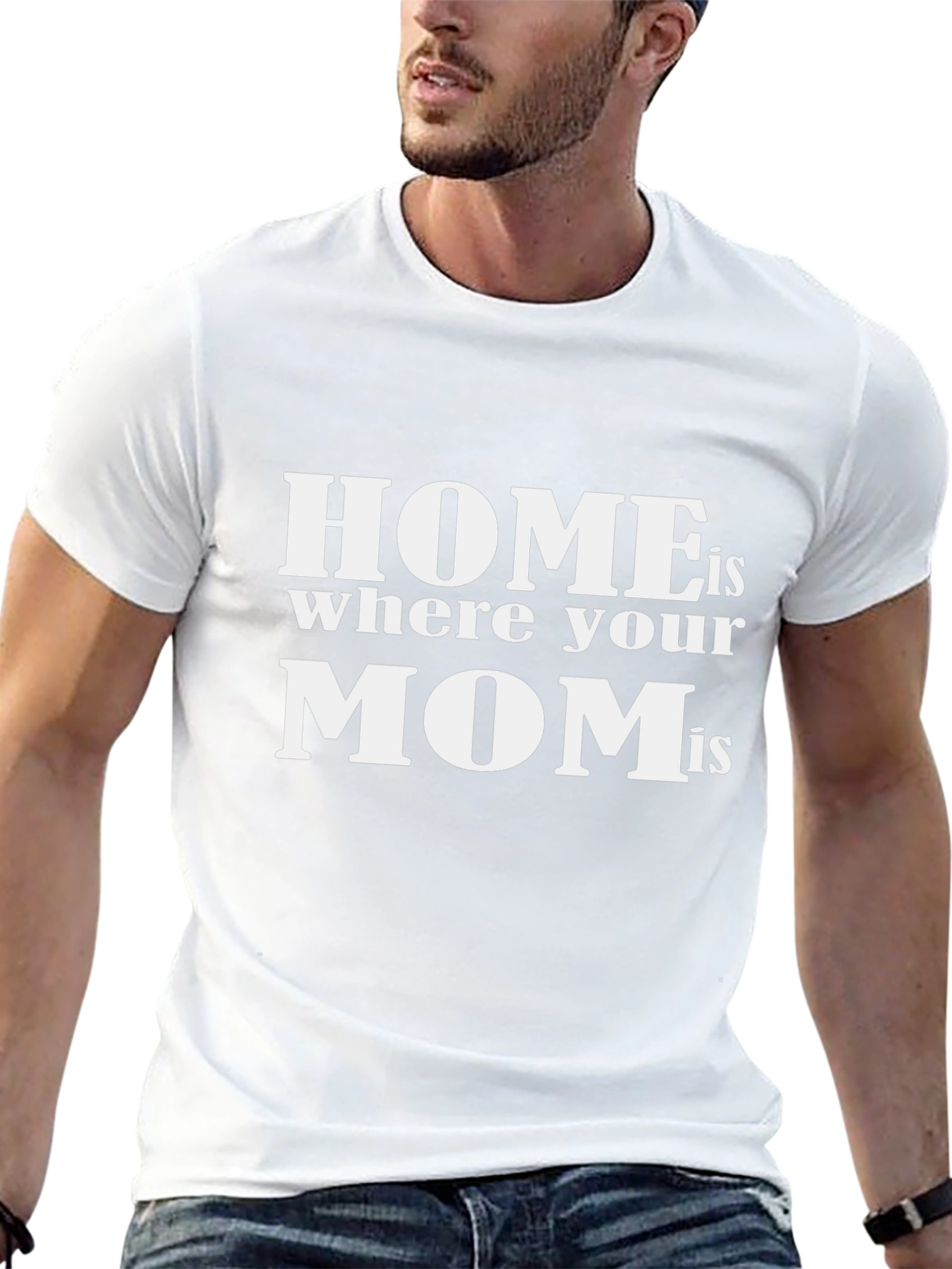 Home is Where Your Mom Is - Black T-Shirt