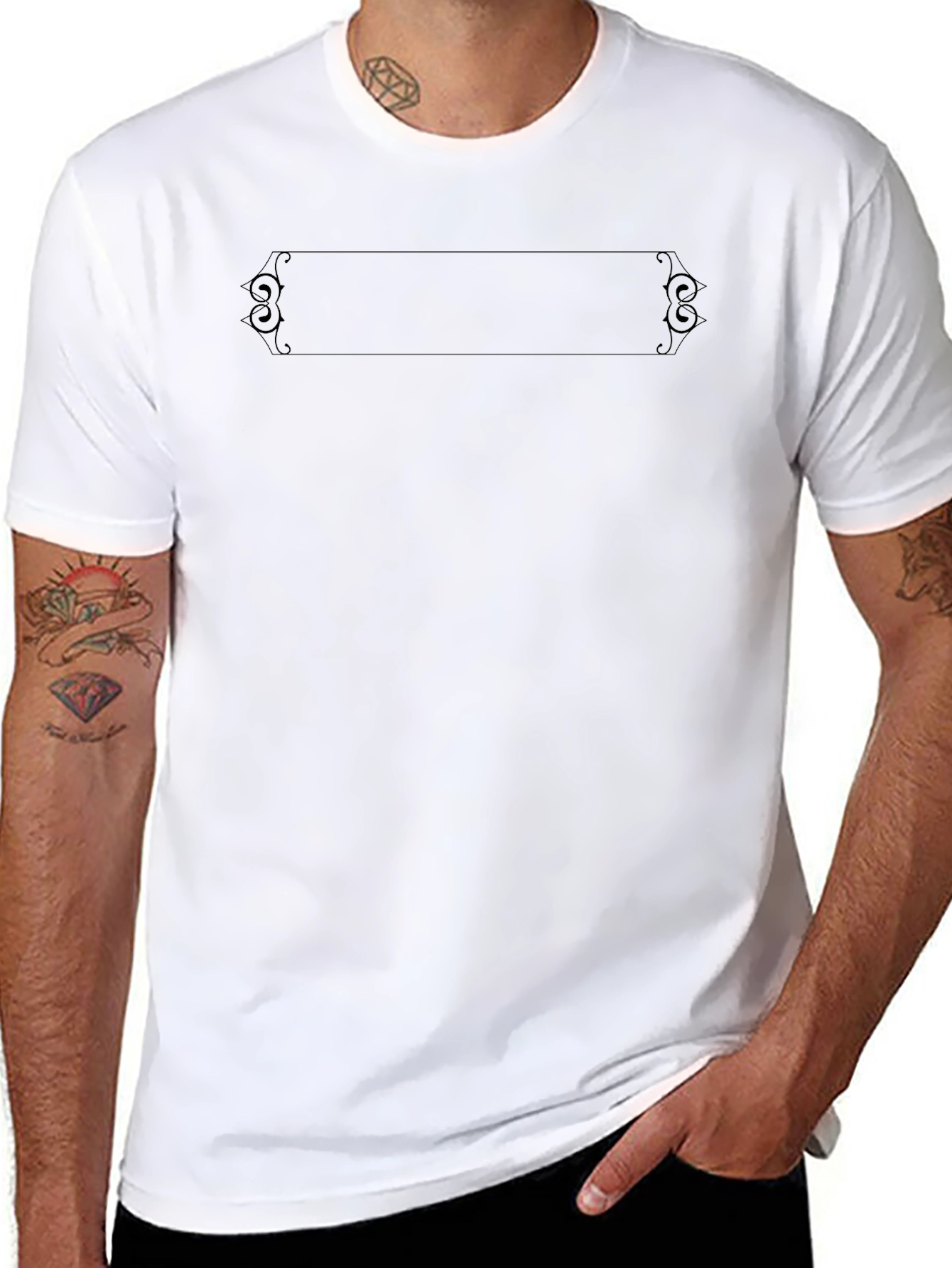 Plain Black Crewneck T-Shirt