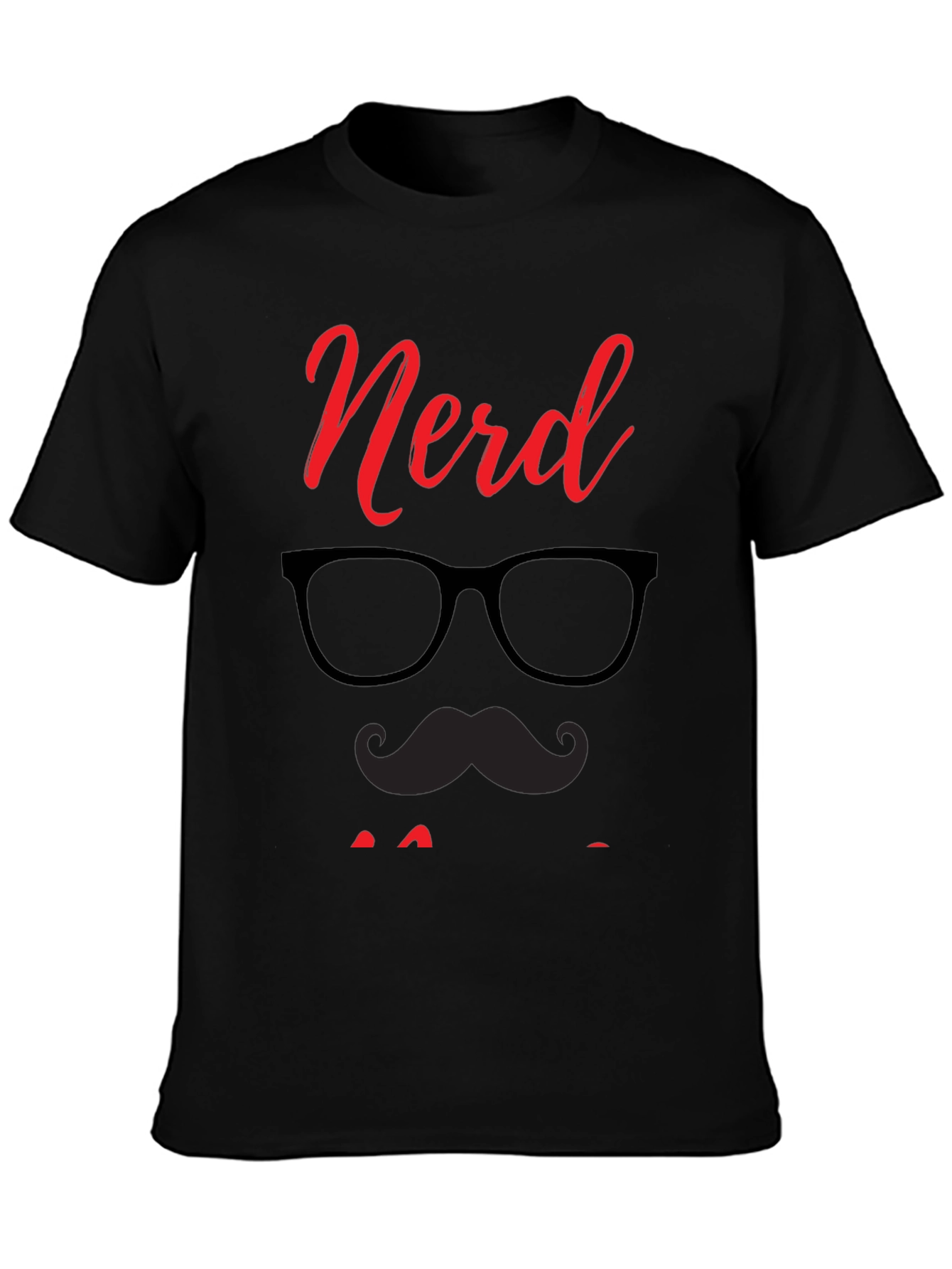 Nerd Dad Graphic Tee - Black Cotton T-Shirt