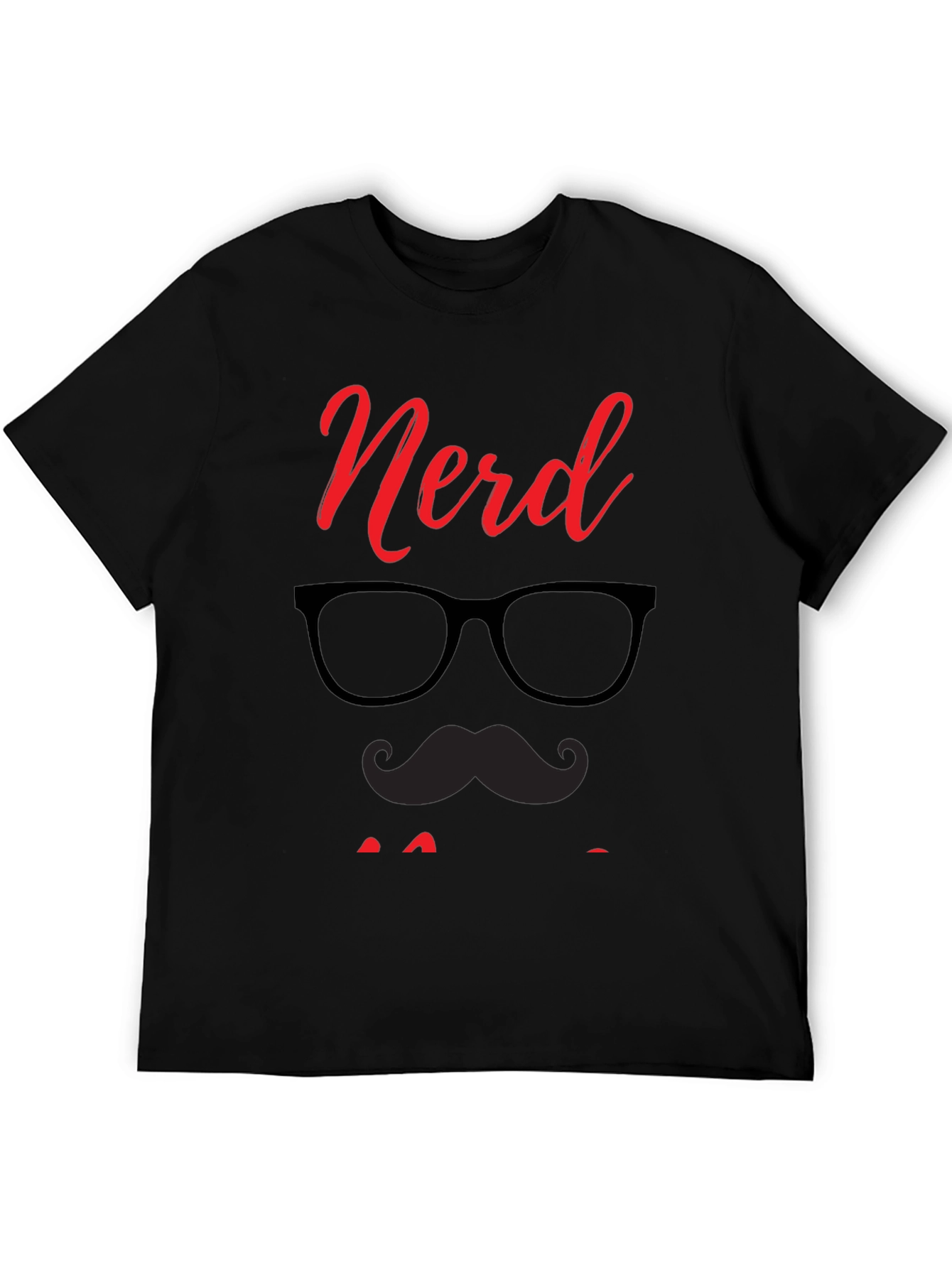Nerd Dad Graphic Tee - Black Cotton T-Shirt