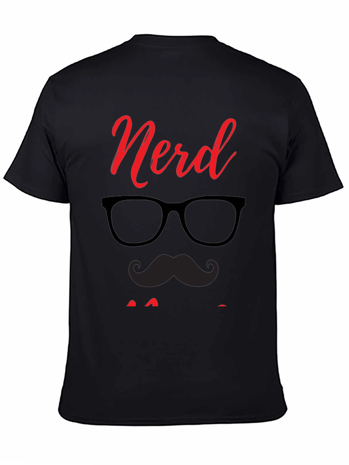 Nerd Dad Graphic Tee - Black Cotton T-Shirt
