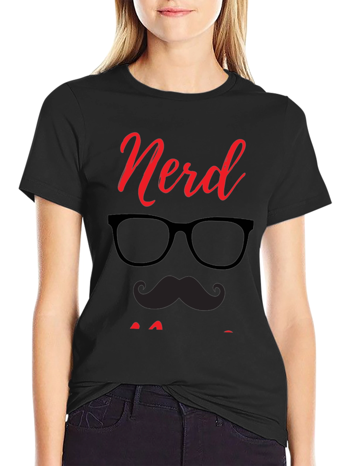 Nerd Dad Graphic Tee - Black Cotton T-Shirt