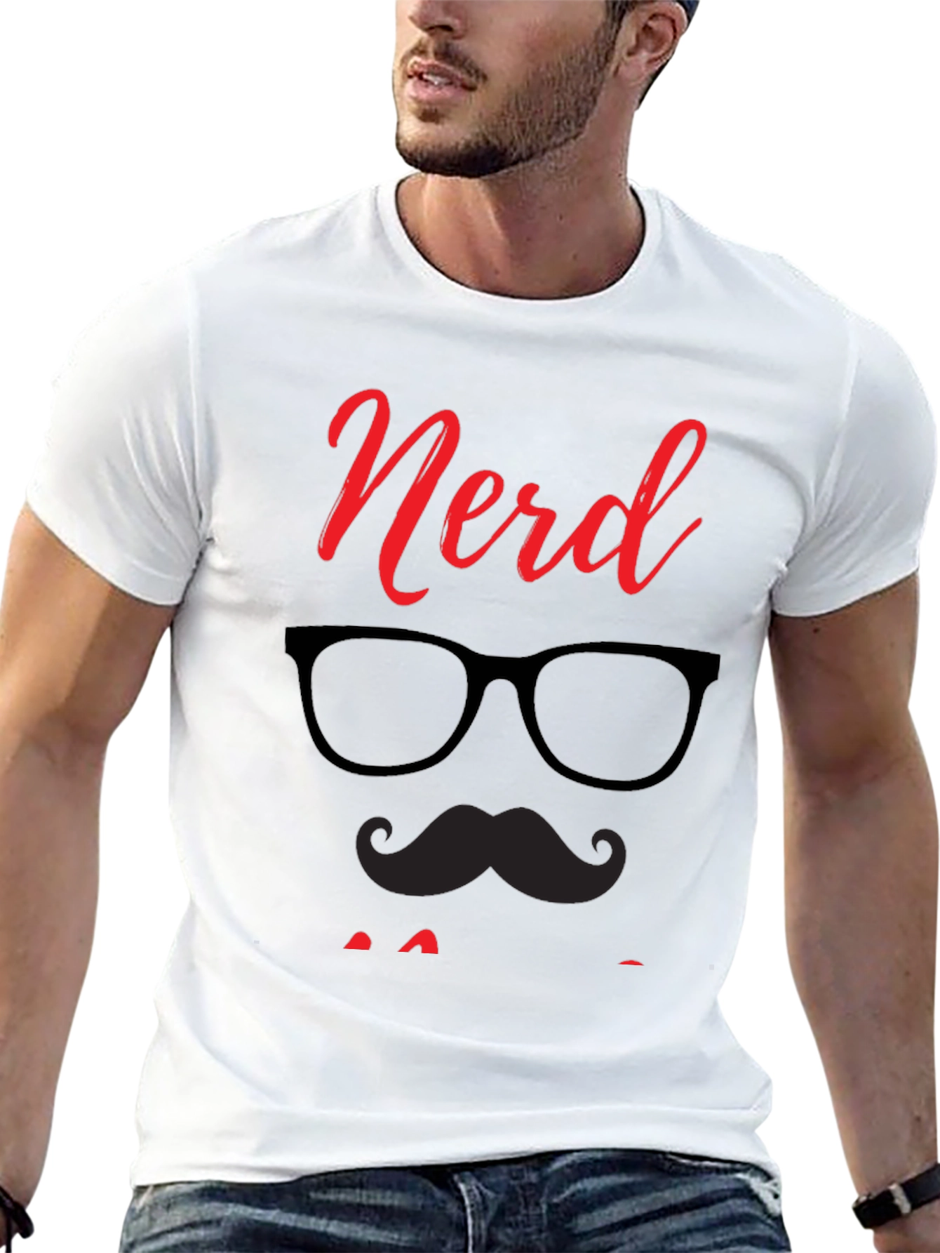 Nerd Dad Graphic Tee - Black Cotton T-Shirt