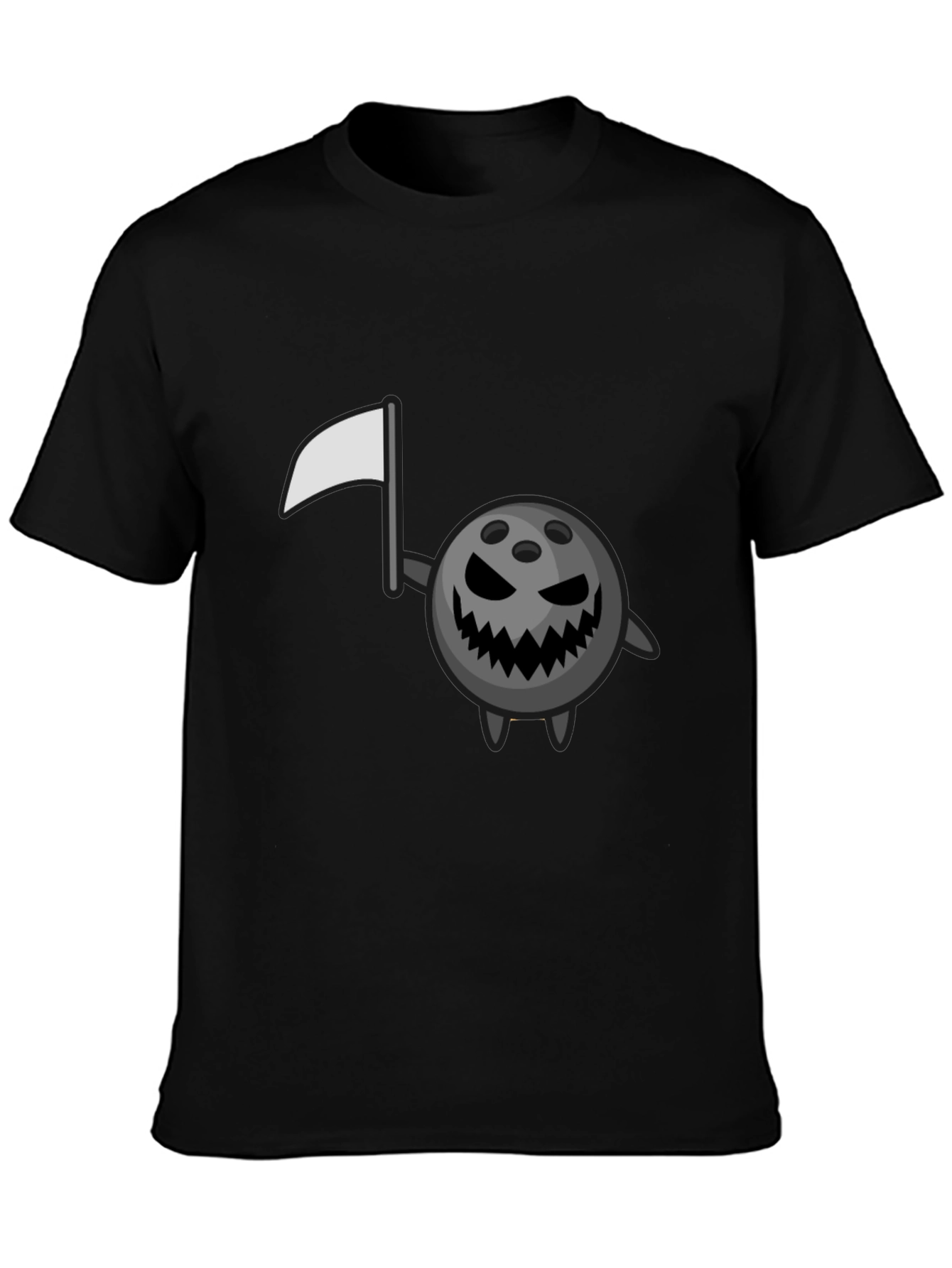 Spooky Bowling Ball Black T-Shirt