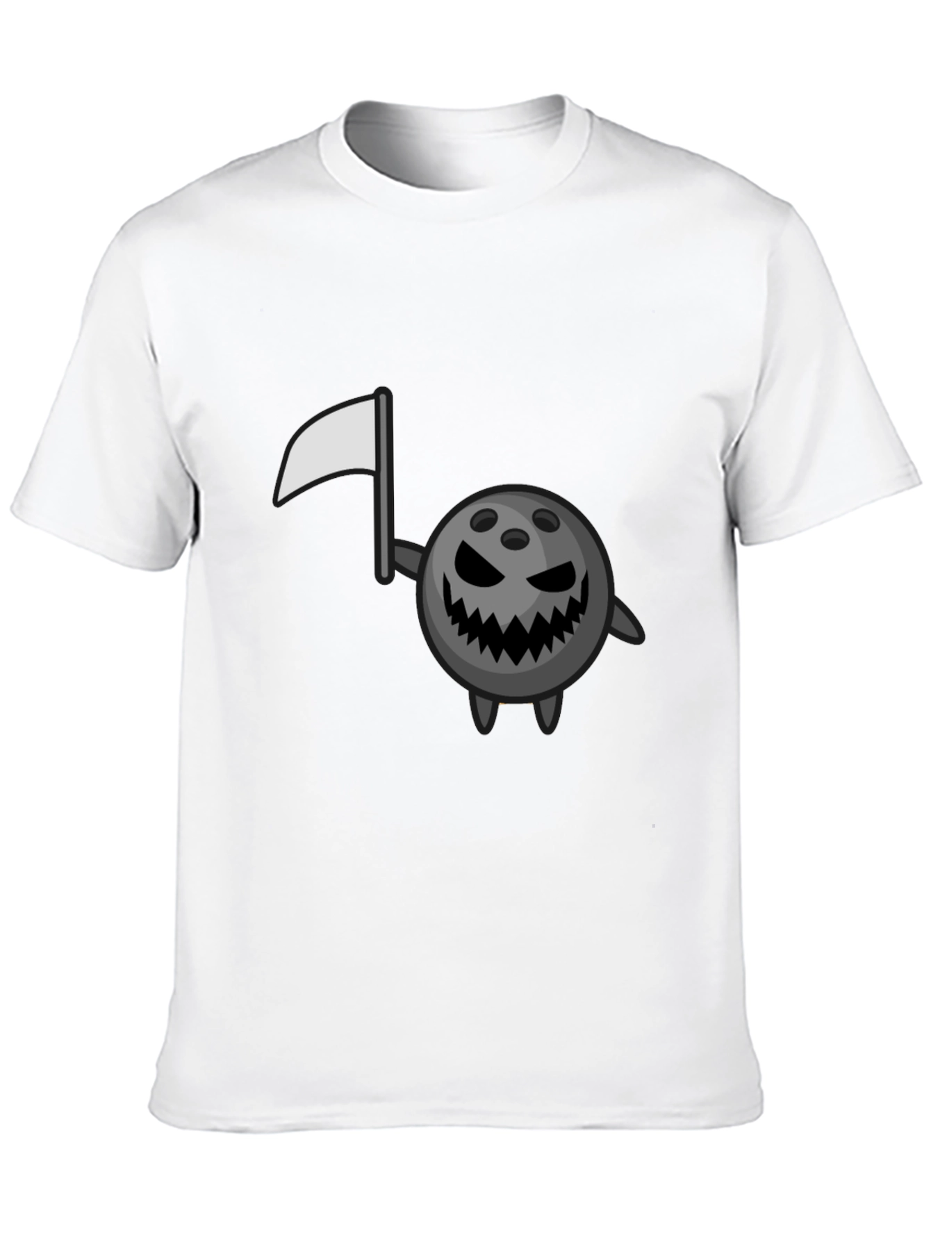 Spooky Bowling Ball Black T-Shirt