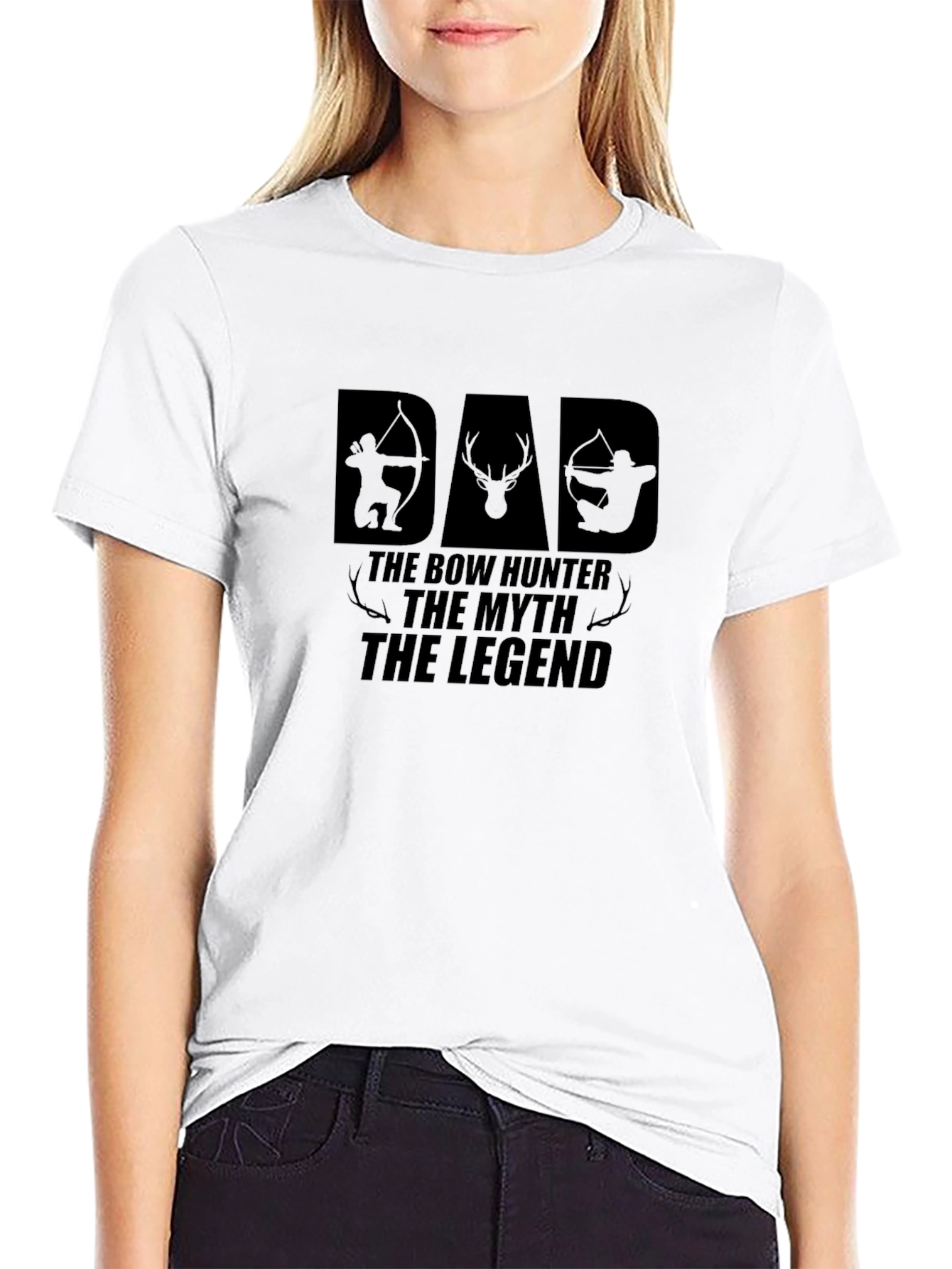 Dad Bow Hunter T-Shirt The Myth The Legend Tee