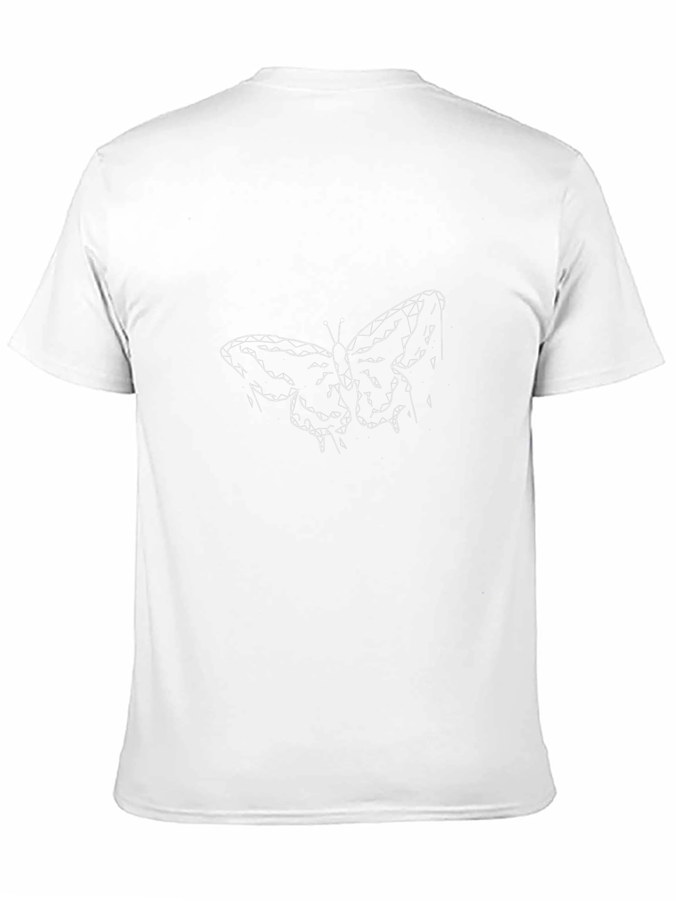 Butterfly Line Art Black T-Shirt