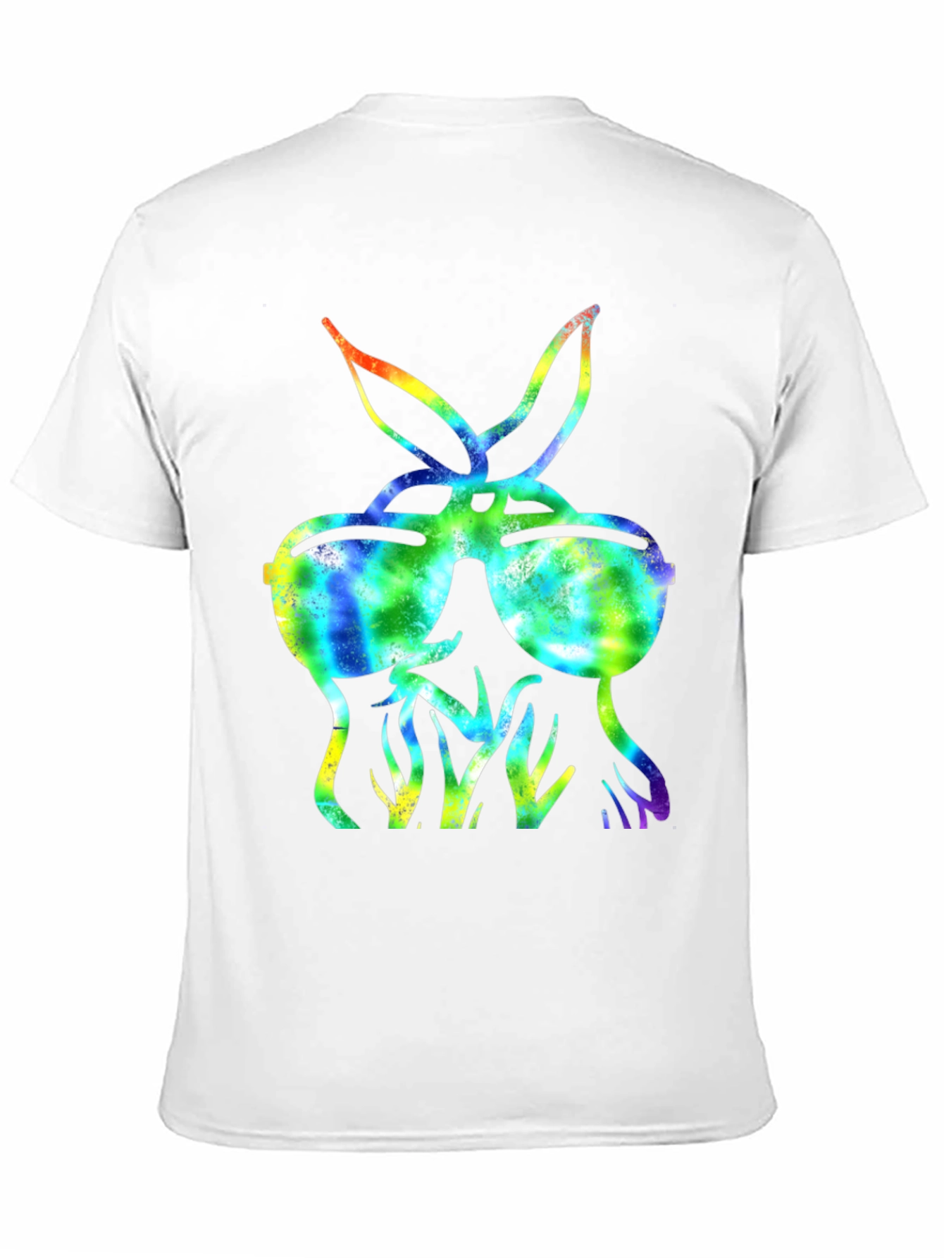 Cool Tie-Dye Bunny Sunglasses T-Shirt