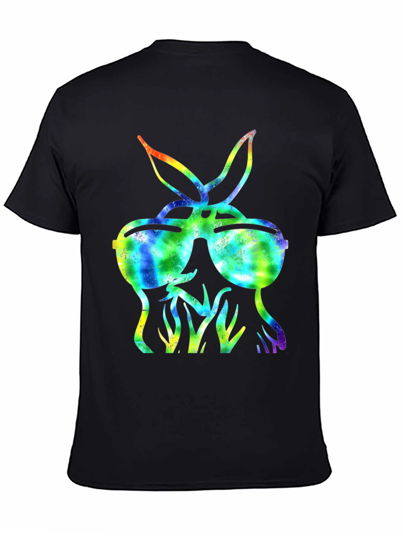 Cool Tie-Dye Bunny Sunglasses T-Shirt