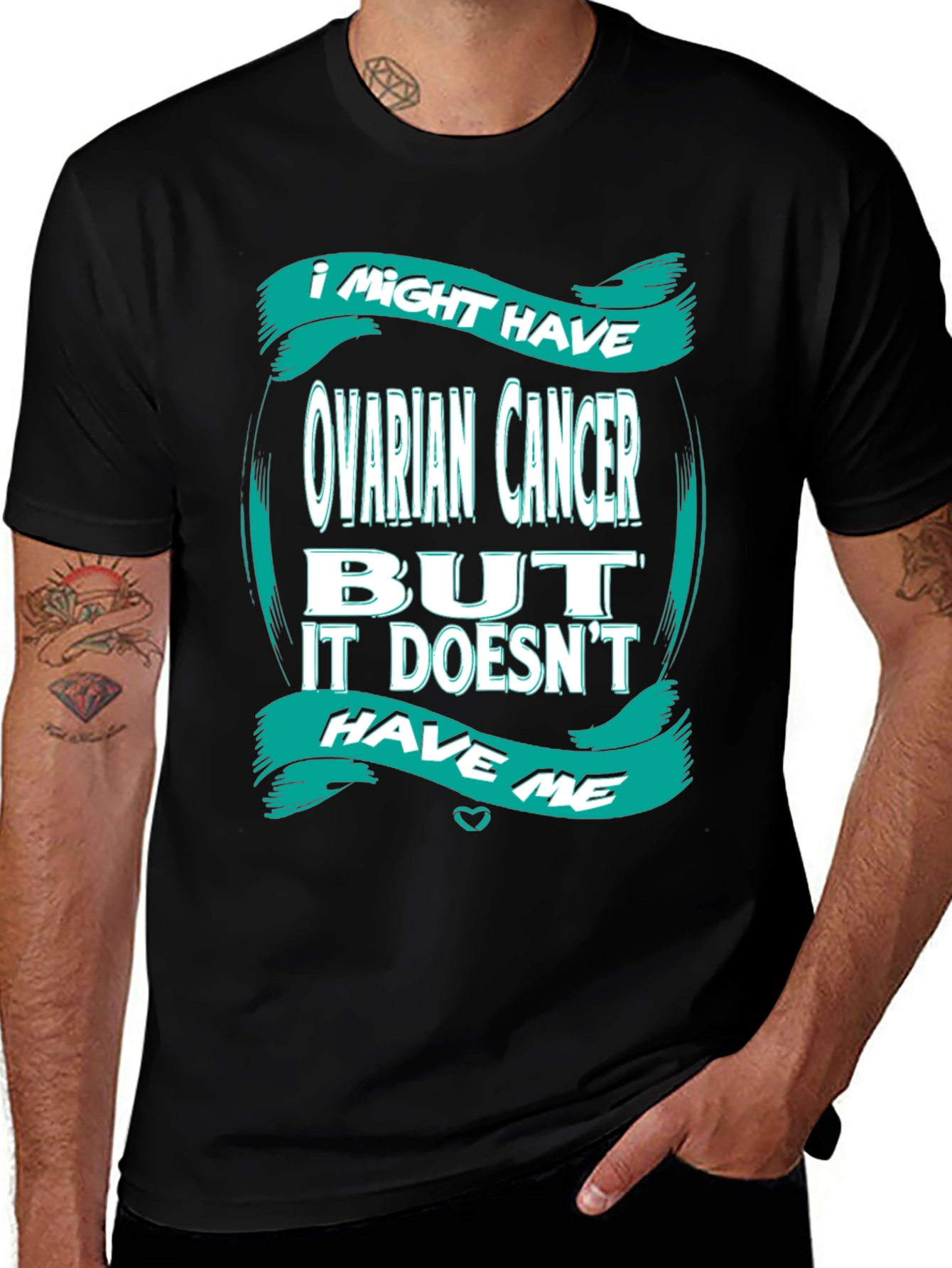 Ovarian Cancer Awareness Graphic T-Shirt