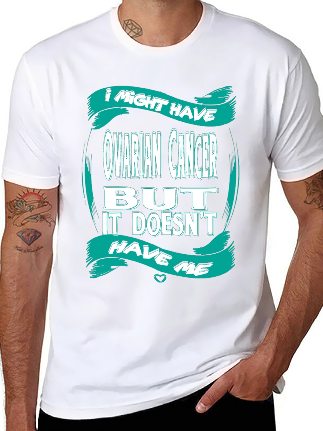 Ovarian Cancer Awareness Graphic T-Shirt
