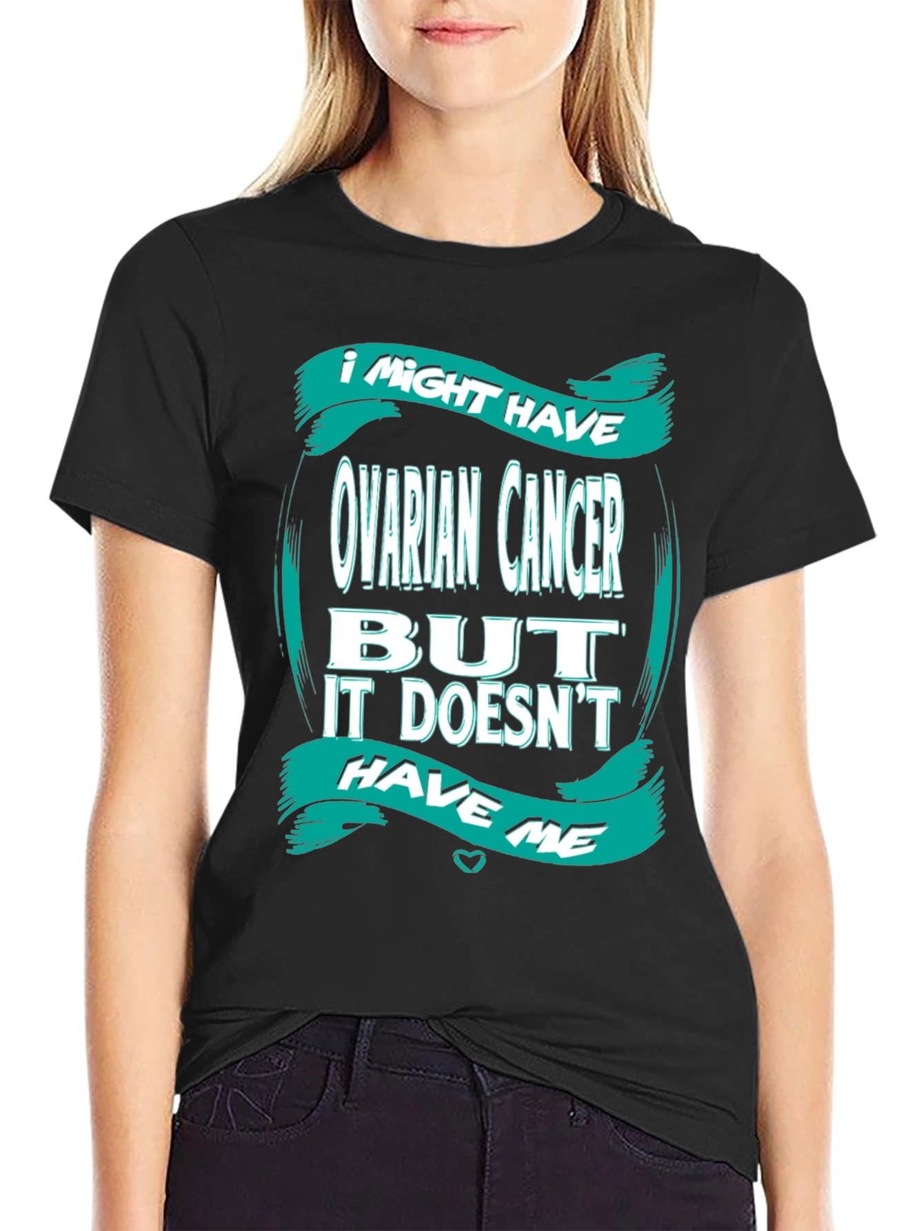 Ovarian Cancer Awareness Graphic T-Shirt