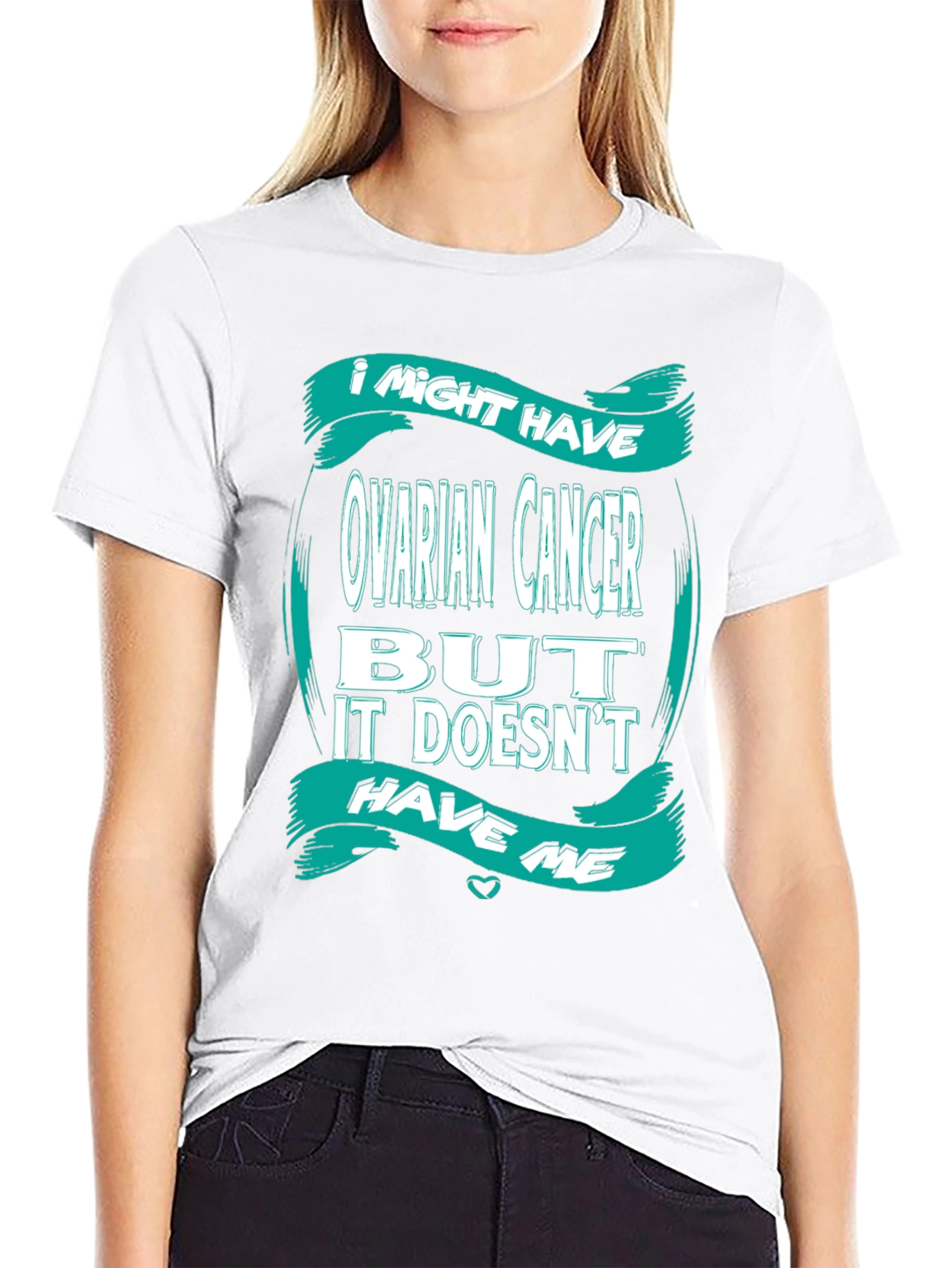 Ovarian Cancer Awareness Graphic T-Shirt