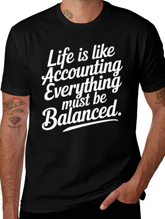 Accountant Life Black Tee Shirt