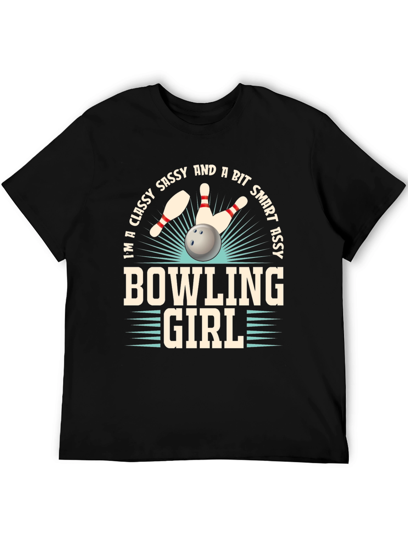 Classy Bowling Girl T-Shirt - Sassy & Smart