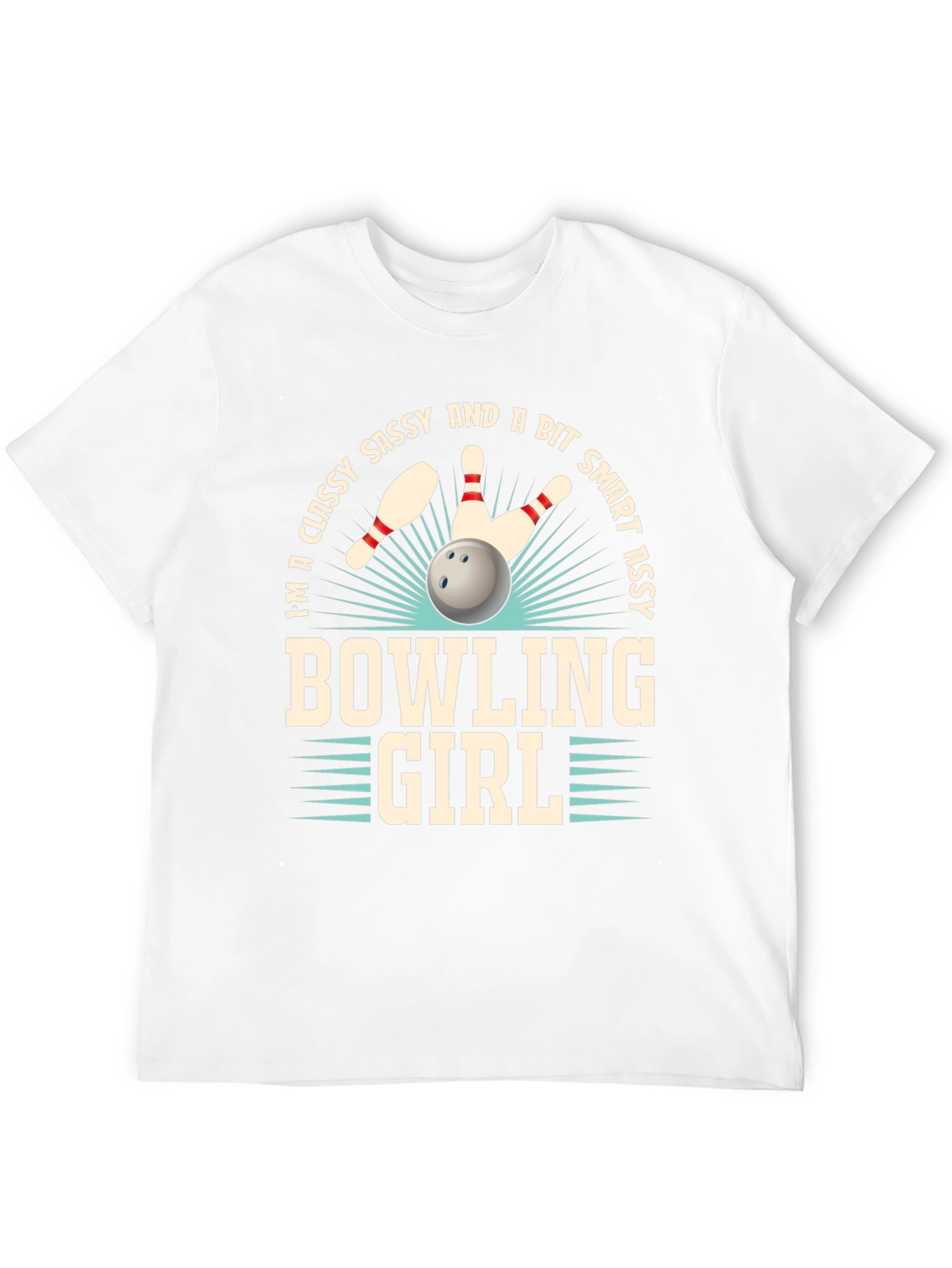Classy Bowling Girl T-Shirt - Sassy & Smart
