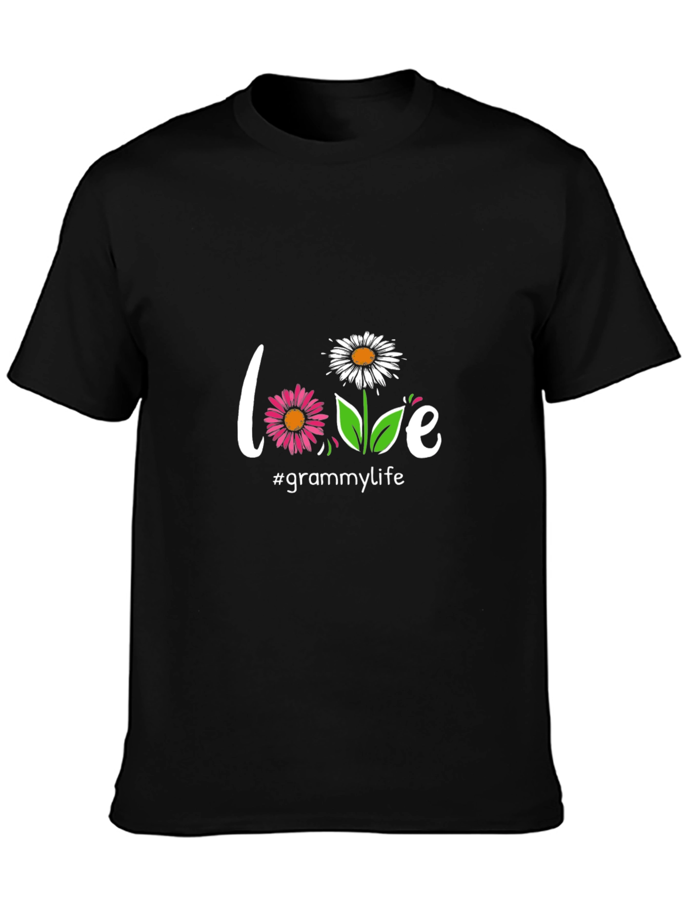 Love Grammy Life Graphic Tee - Black