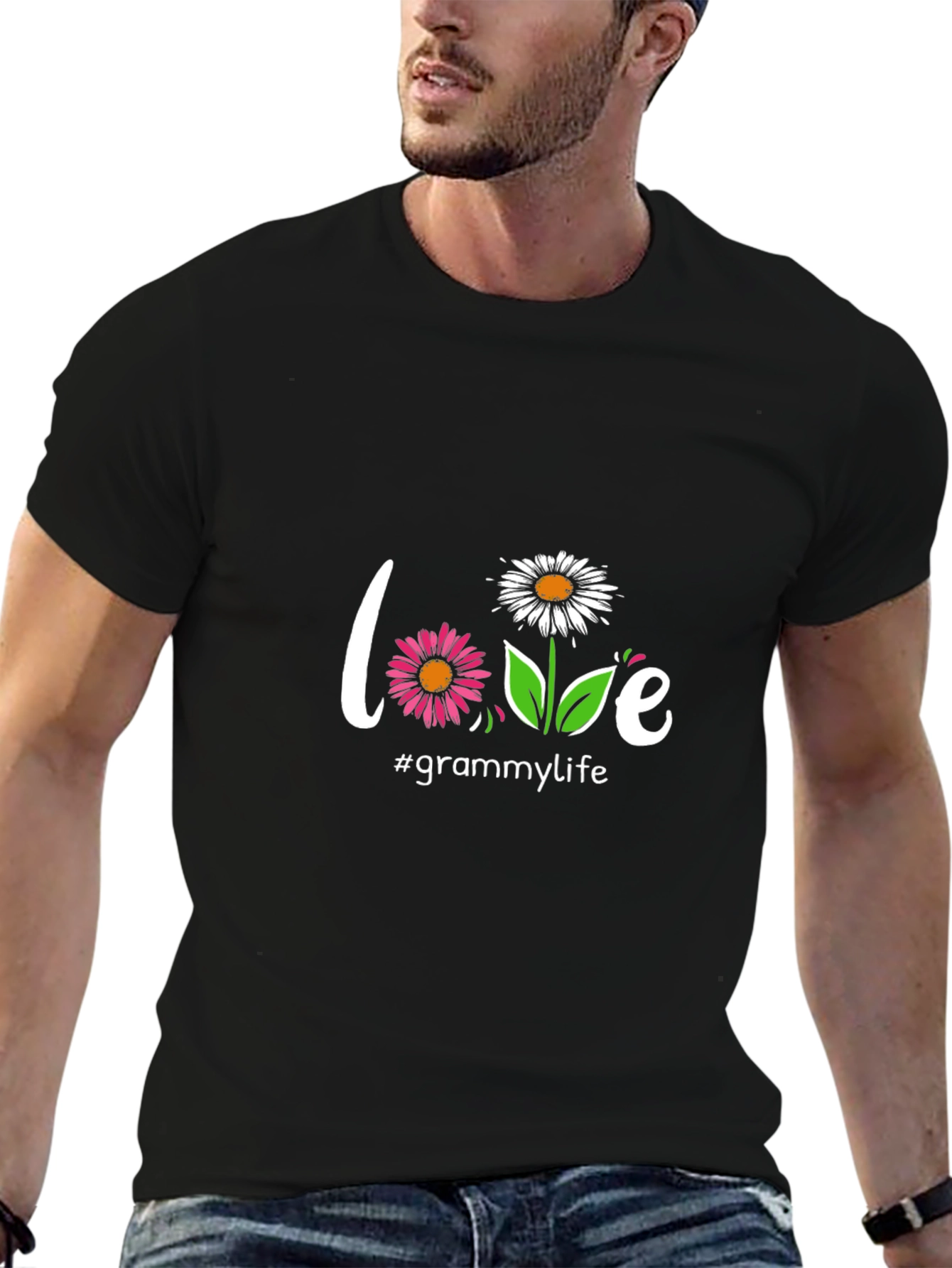 Love Grammy Life Graphic Tee - Black