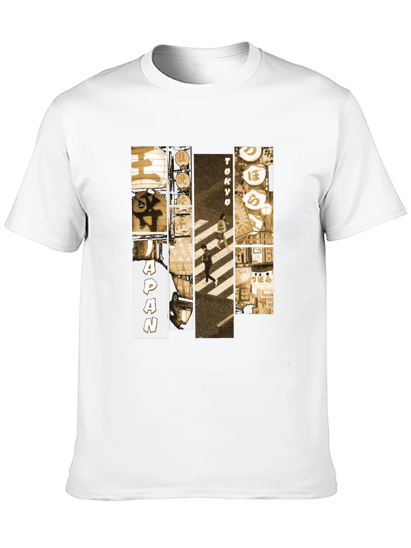 Tokyo Japan Graphic Print Black T-Shirt