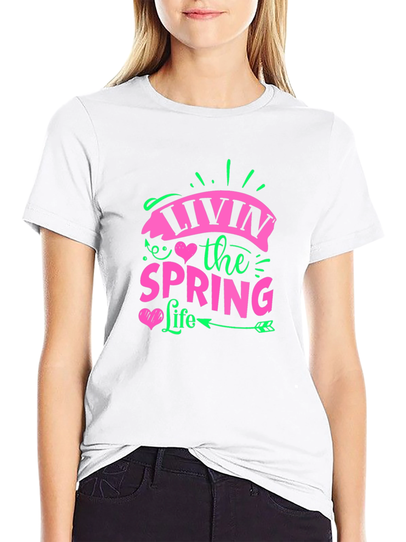 Livin the Spring Life Graphic T-Shirt