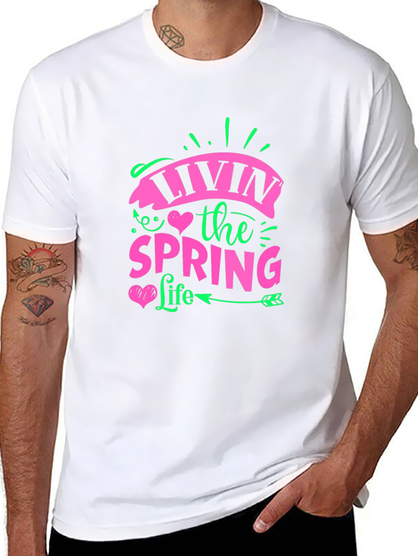 Livin the Spring Life Graphic T-Shirt