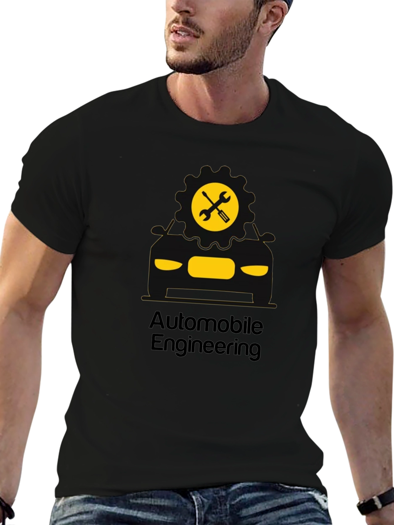 Automobile Engineering T-Shirt - Black Graphic Tee