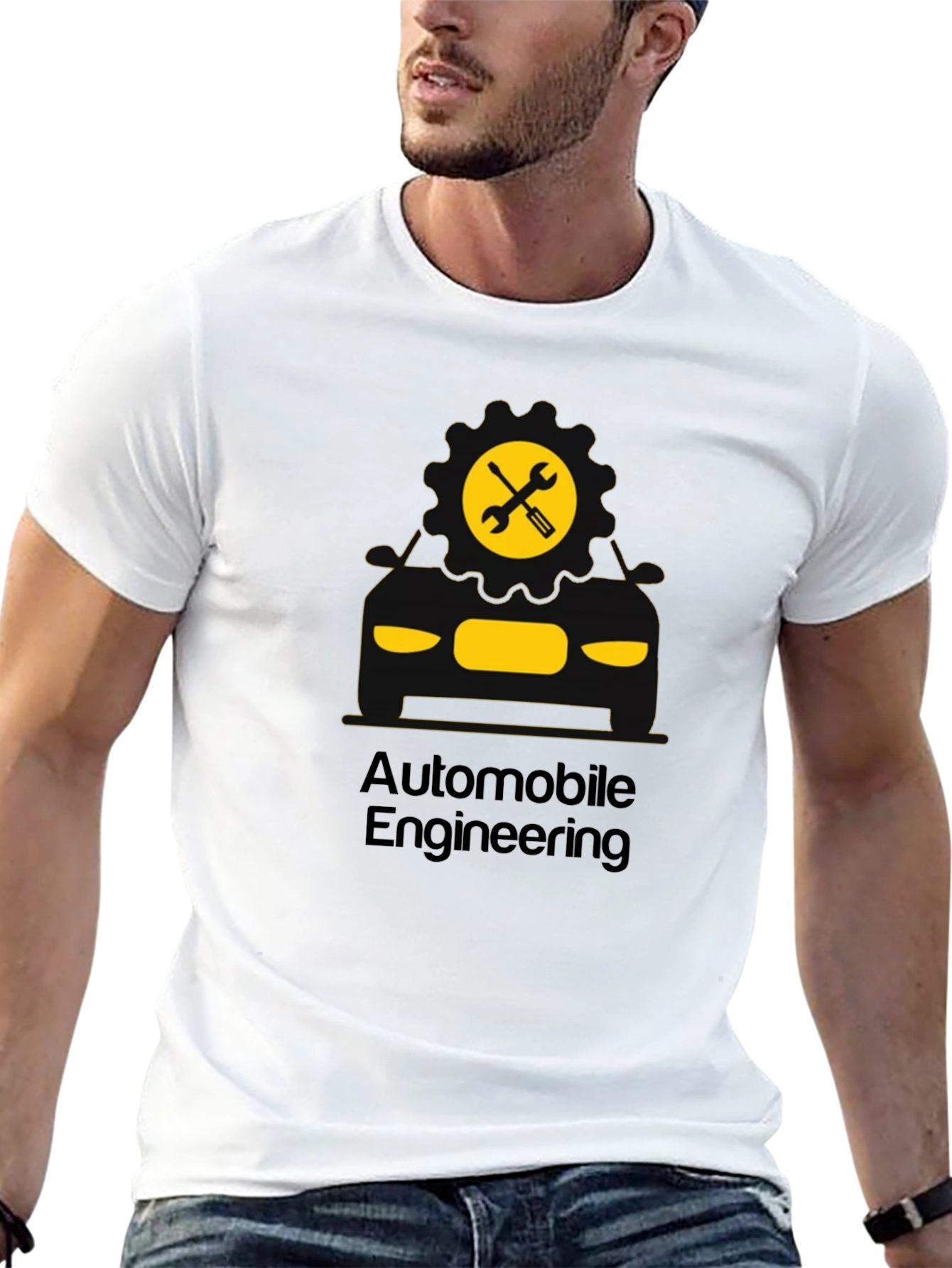Automobile Engineering T-Shirt - Black Graphic Tee
